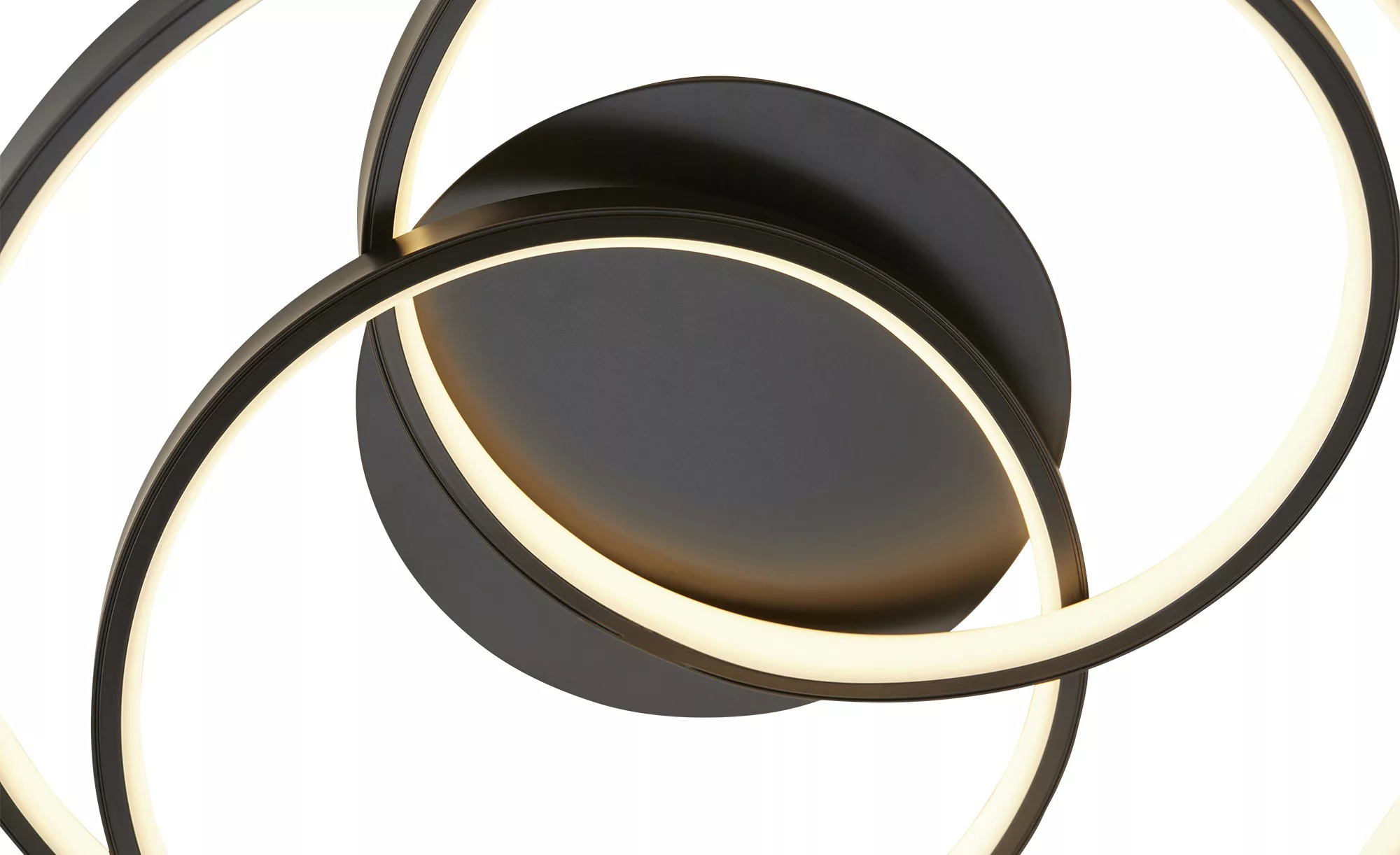 KHG LED-Deckenleuchte, schwarz gedreht ¦ schwarz ¦ Maße (cm): B: 39 H: 14,5 günstig online kaufen