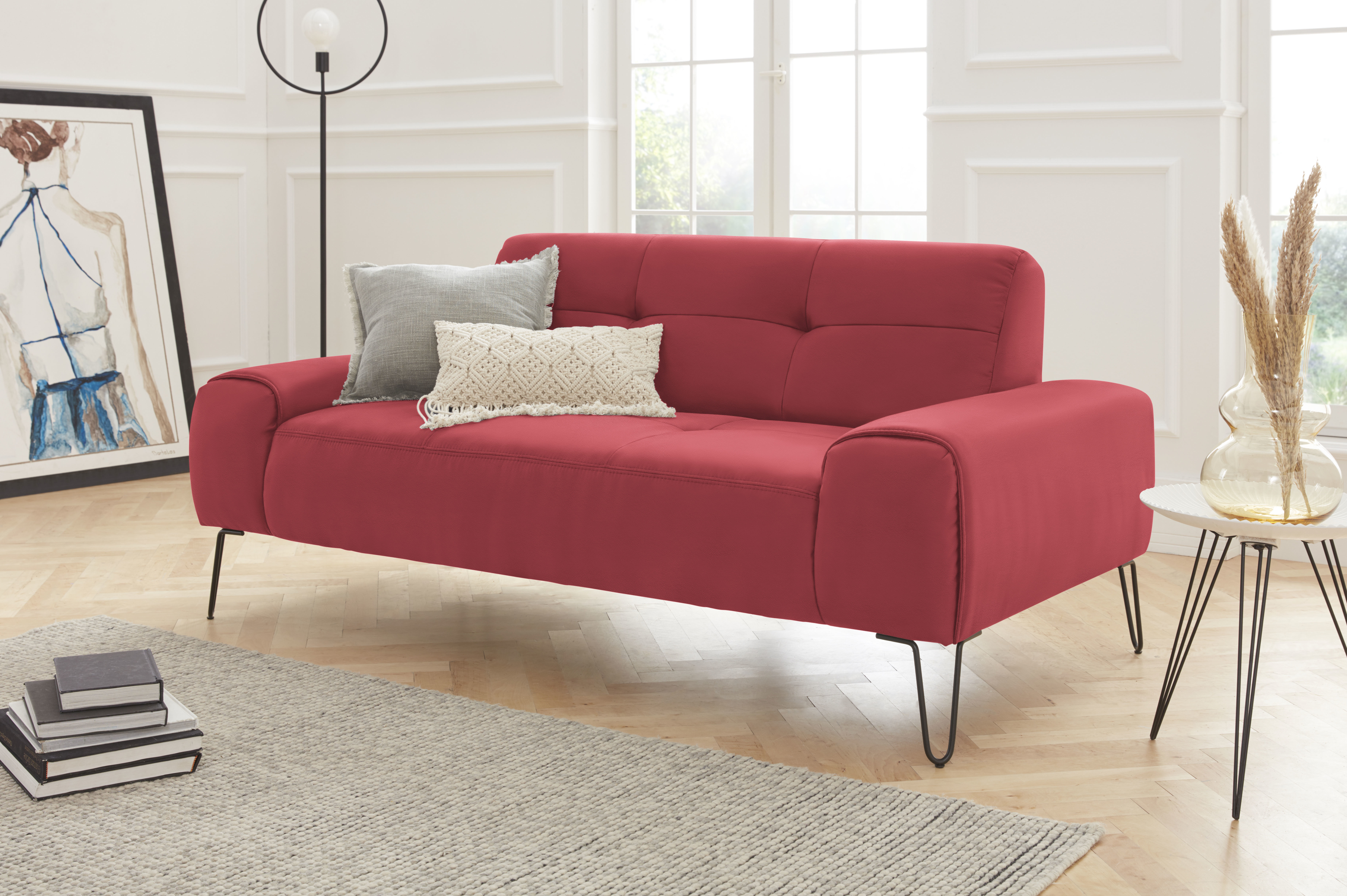exxpo - sofa fashion 3-Sitzer Taranto, aktuelles Design trifft Sitzkomfort, günstig online kaufen
