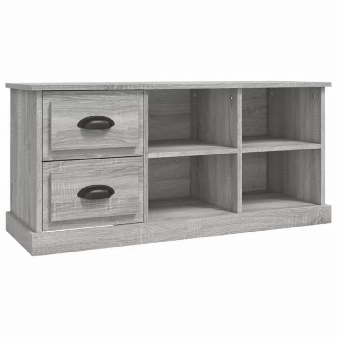 furnicato TV-Schrank Grau Sonoma 102x35,5x47,5 cm Holzwerkstoff (1-St) günstig online kaufen