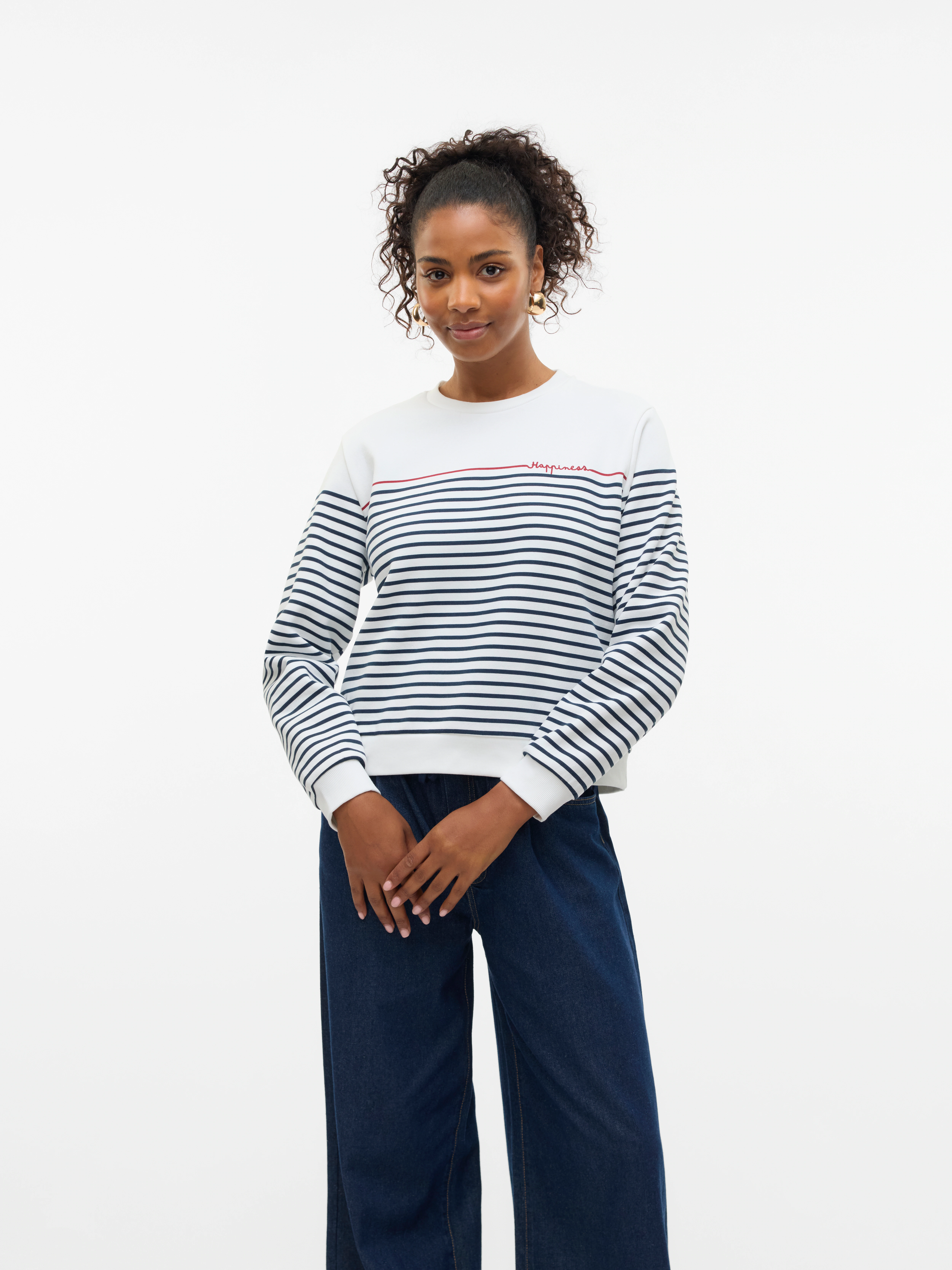 Vero Moda Sweatshirt "VMFERNANDA LS SWEAT BOX JRS GA" günstig online kaufen