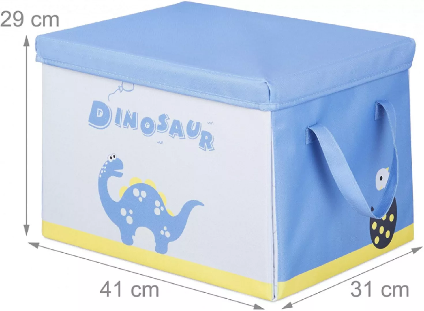 Aufbewahrungsbox/spieltuch Dino 41 Cm Polyester Blau günstig online kaufen
