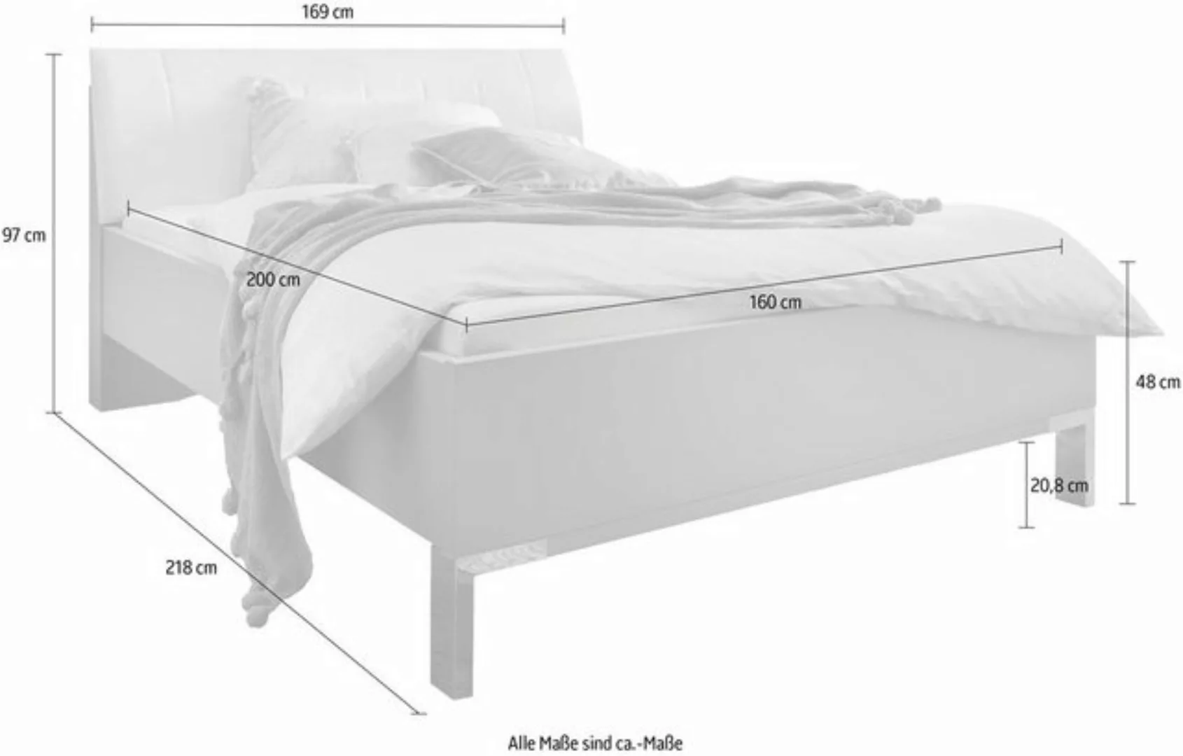 WIEMANN Futonbett "Monaco, erstklassige Qualität Made in Germany", mit komf günstig online kaufen