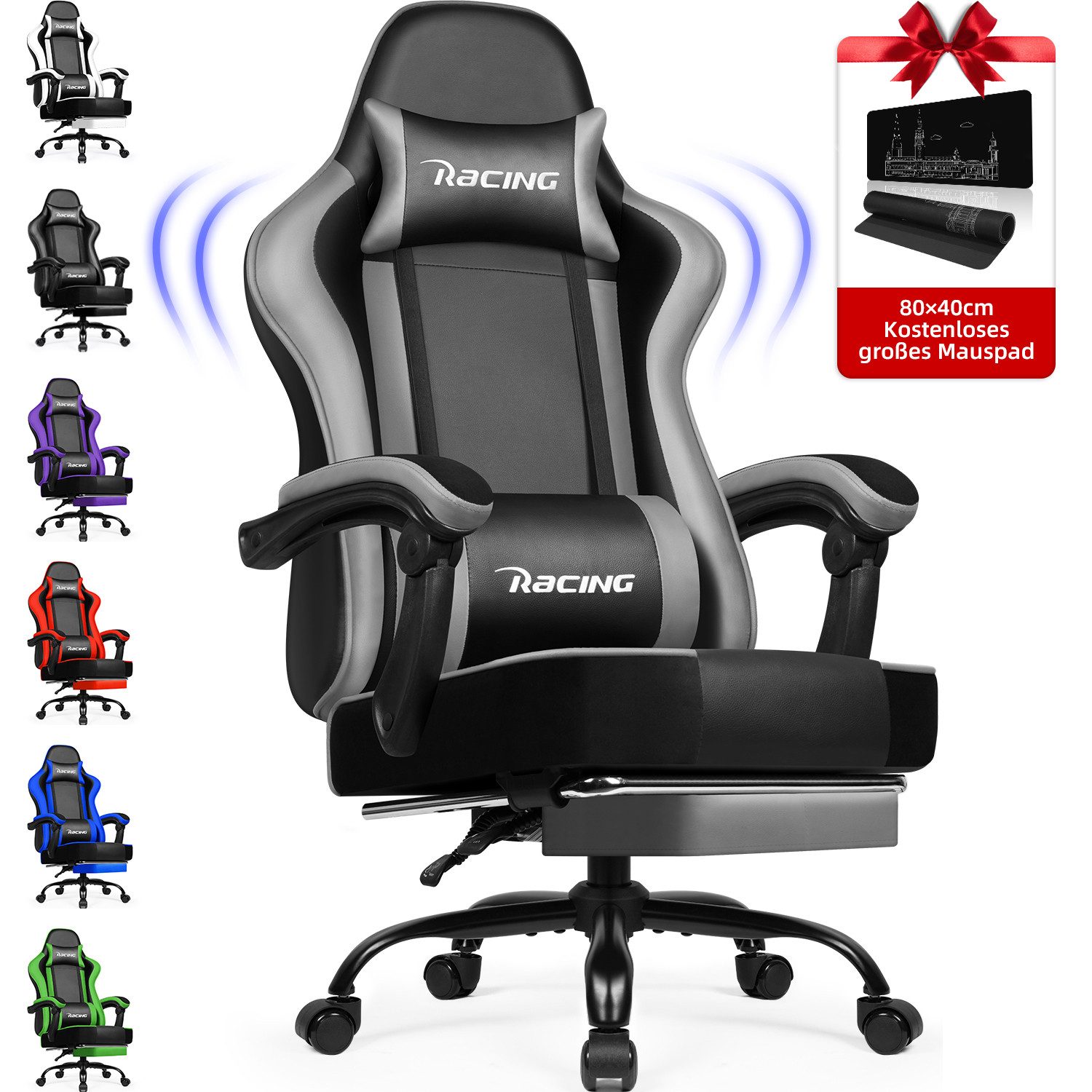 Hiazurm Gaming-Stuhl Gaming Stuhl, Bürostuhl Ergonomisch, günstig online kaufen