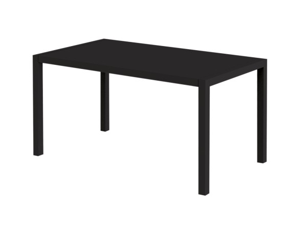 Outdoor Tisch140x80x75 cm schwarz günstig online kaufen