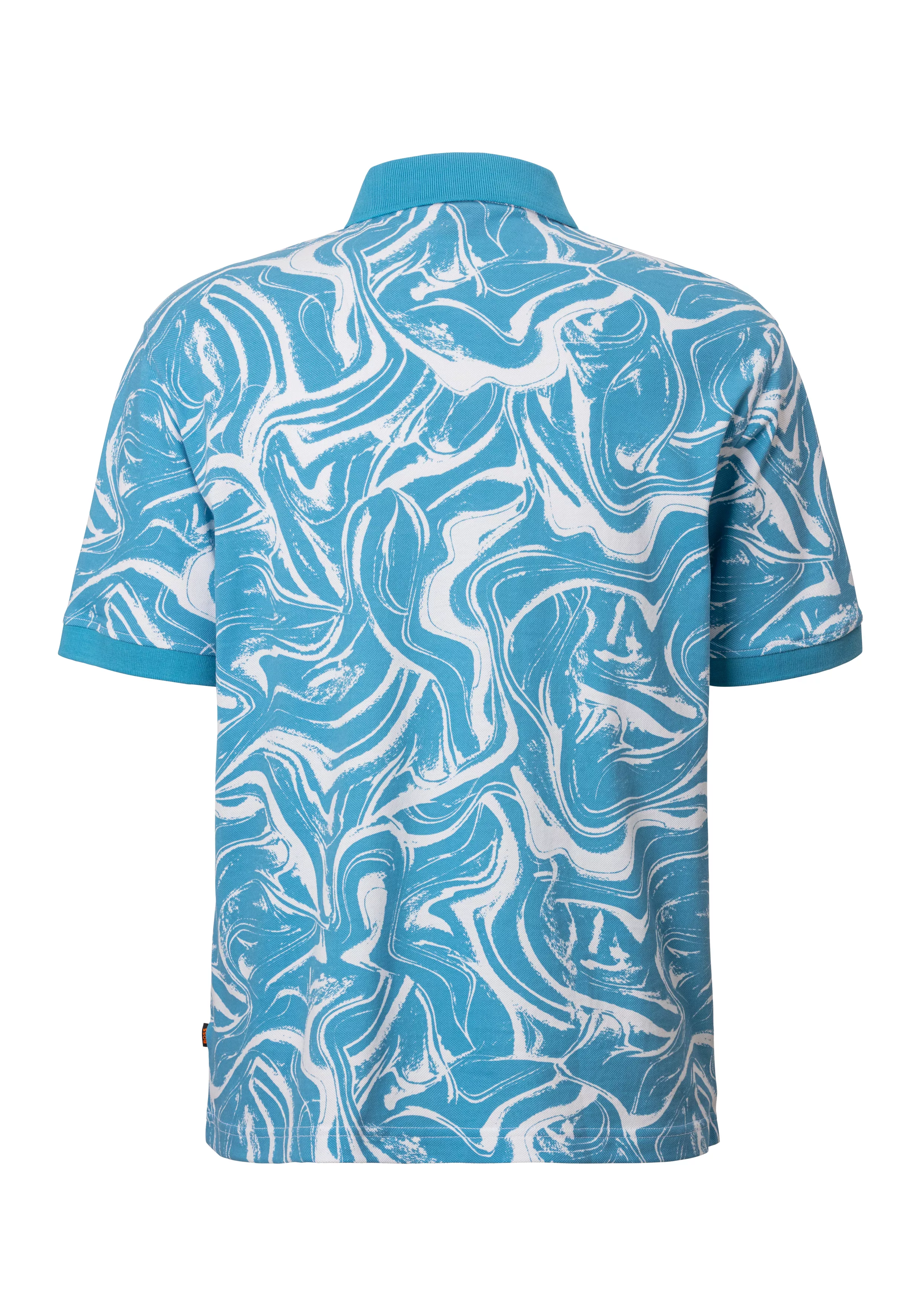 BOSS ORANGE Poloshirt Pe_AlloverOcean mit Polokragen günstig online kaufen
