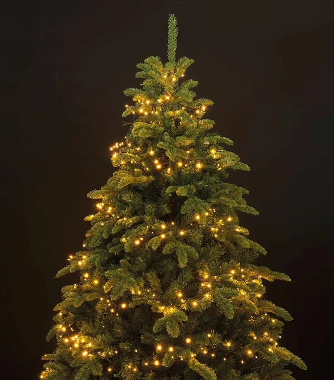 1-2 GLOW Lichterkette Weihnachtsbaum 150cm Warmweiß 400 LED Timer Schnellmo günstig online kaufen