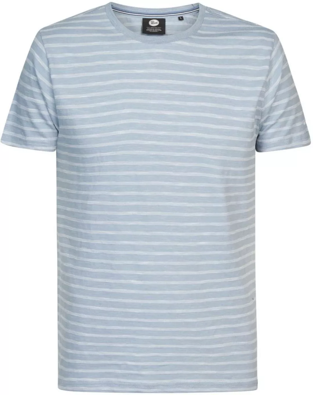 Petrol T Shirt Gestreift Hellblau - Größe XXL günstig online kaufen