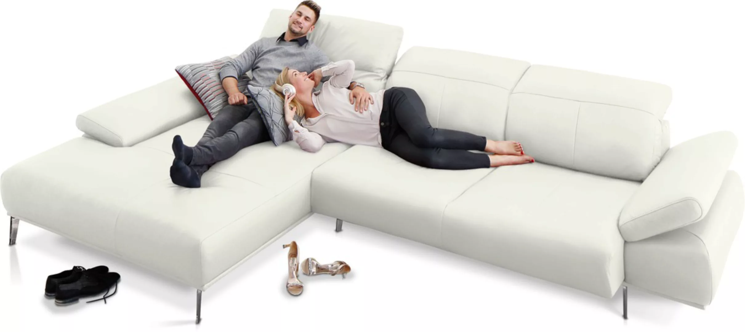 W.SCHILLIG Ecksofa "levi, Designsofa, elegant und zeitlos, bequem, L-Form", günstig online kaufen