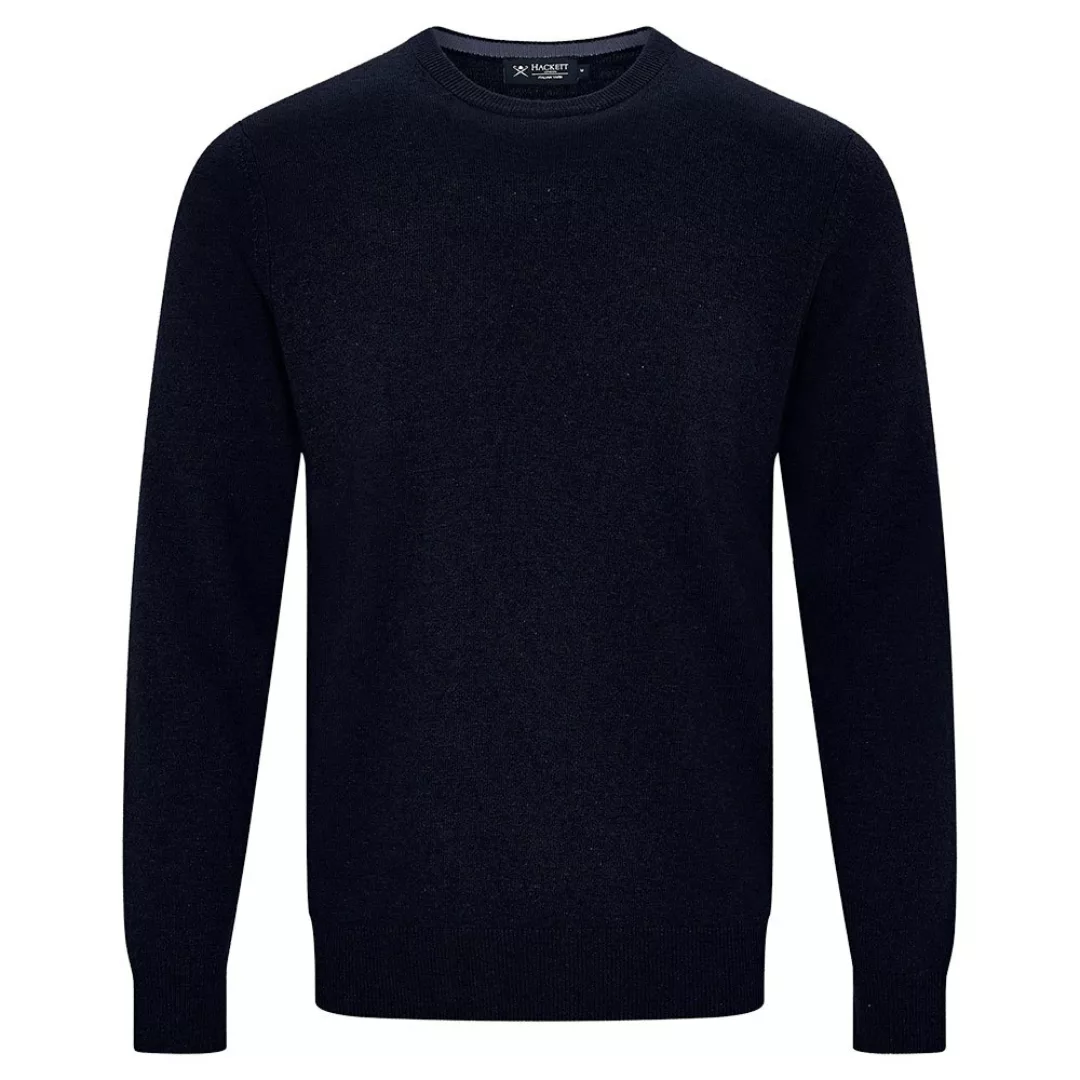 Hackett Wool Cash Mix Rundhalsausschnitt Sweater M Navy günstig online kaufen