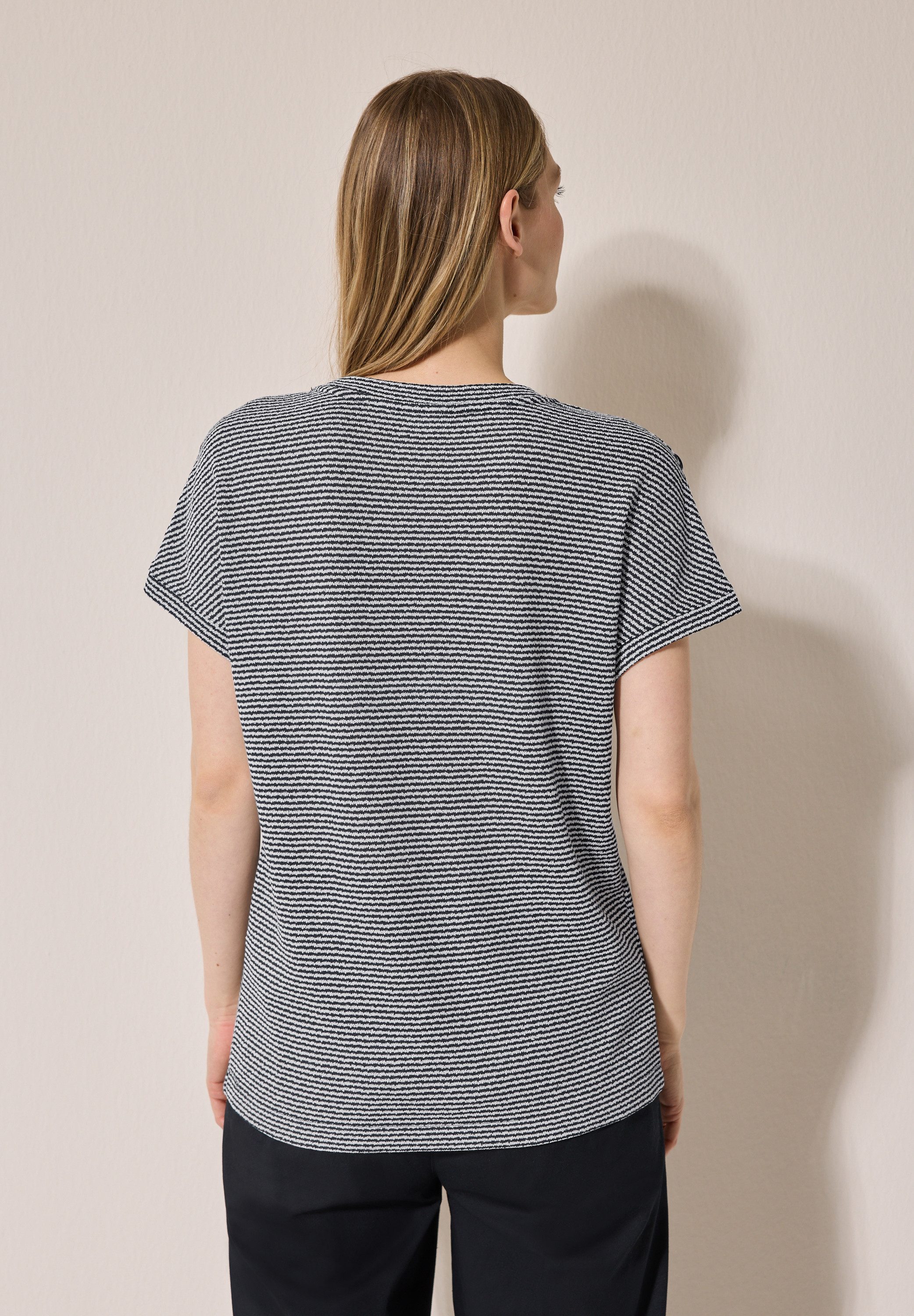Cecil T-Shirt, aus softem Materialmix günstig online kaufen