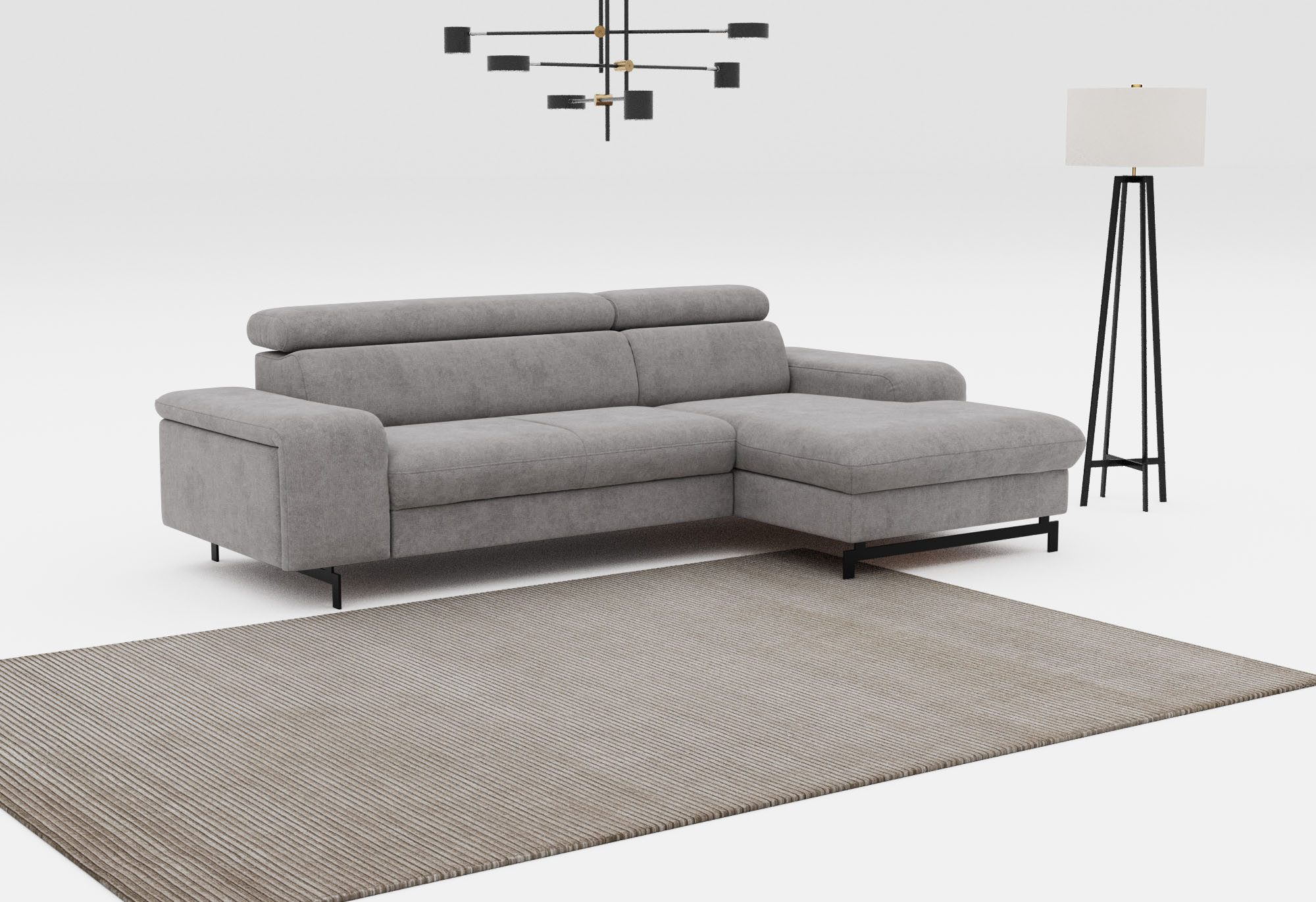 COTTA Ecksofa "Emma L-Form", mit Kopfteilverstellung, wahlweise mit Bettfun günstig online kaufen
