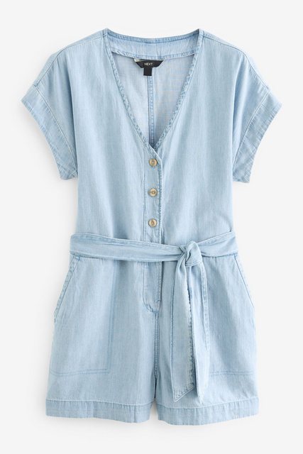 Next Jeansshorts Denim-Playsuit mit durchgehender Knopfleiste (1-tlg) günstig online kaufen