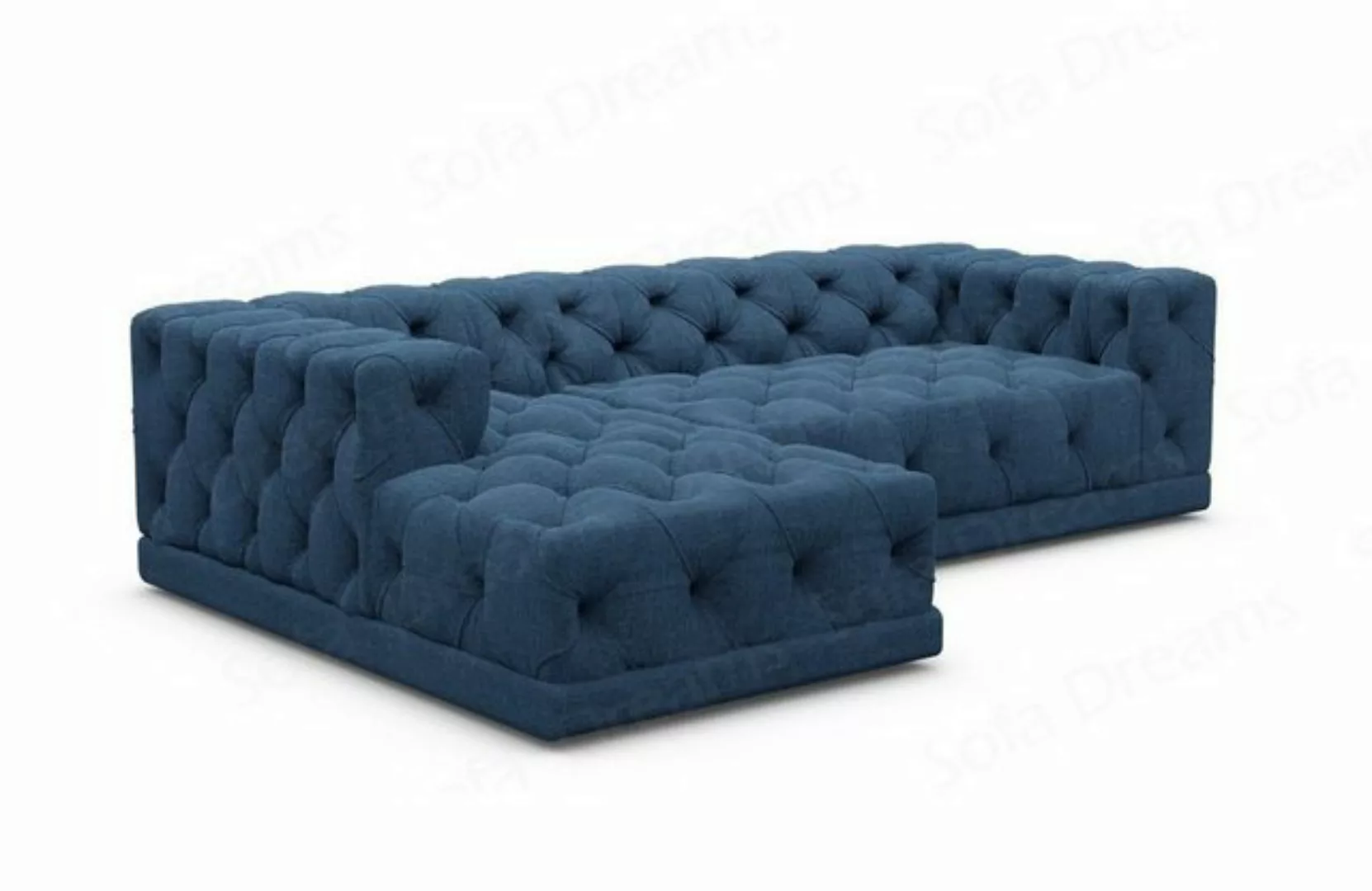 Sofa Dreams Ecksofa Strukturstoff Stoff Polster Sofa Palma L Form kurz Stof günstig online kaufen