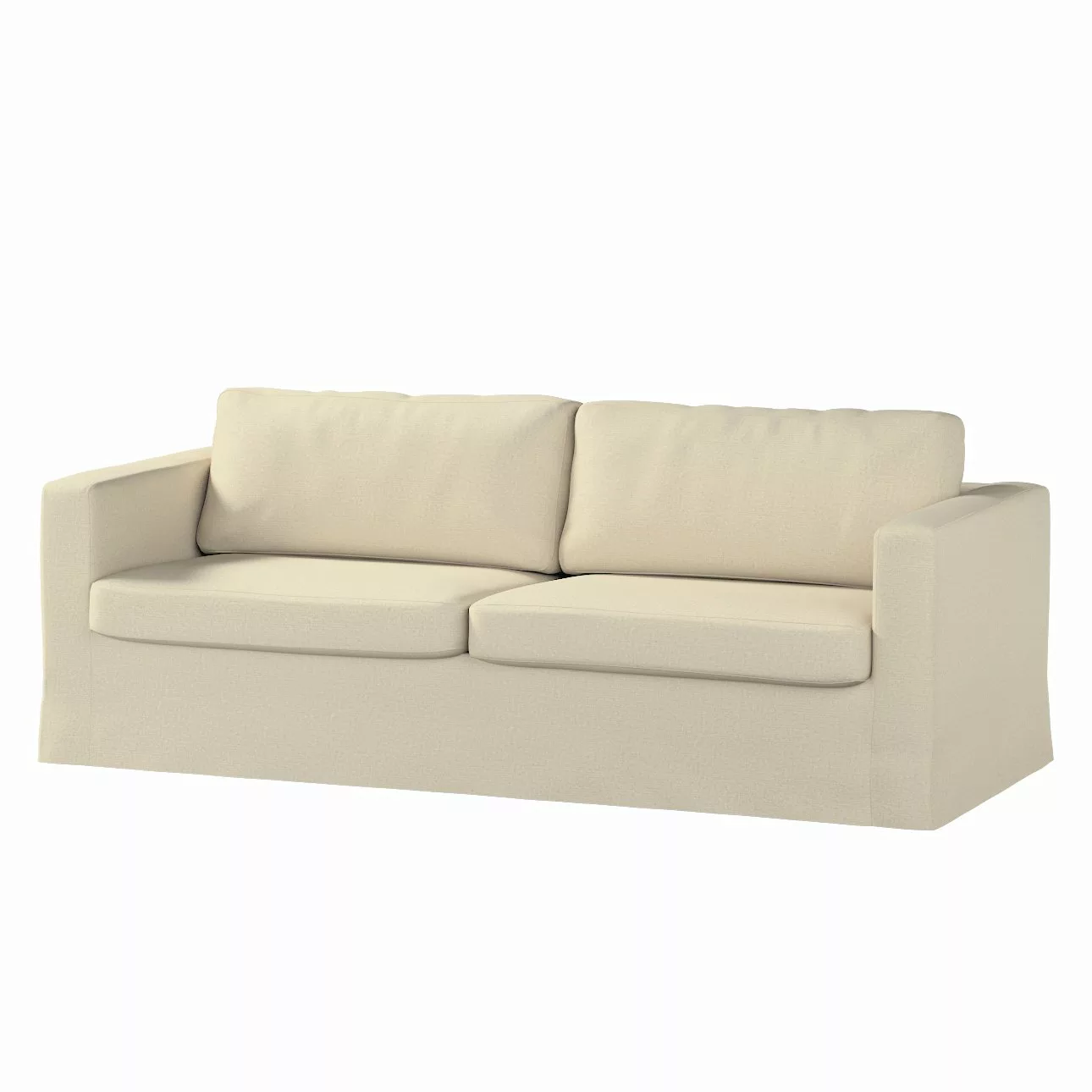Bezug für Karlstad 3-Sitzer Sofa nicht ausklappbar, lang, ecru, Bezug für S günstig online kaufen