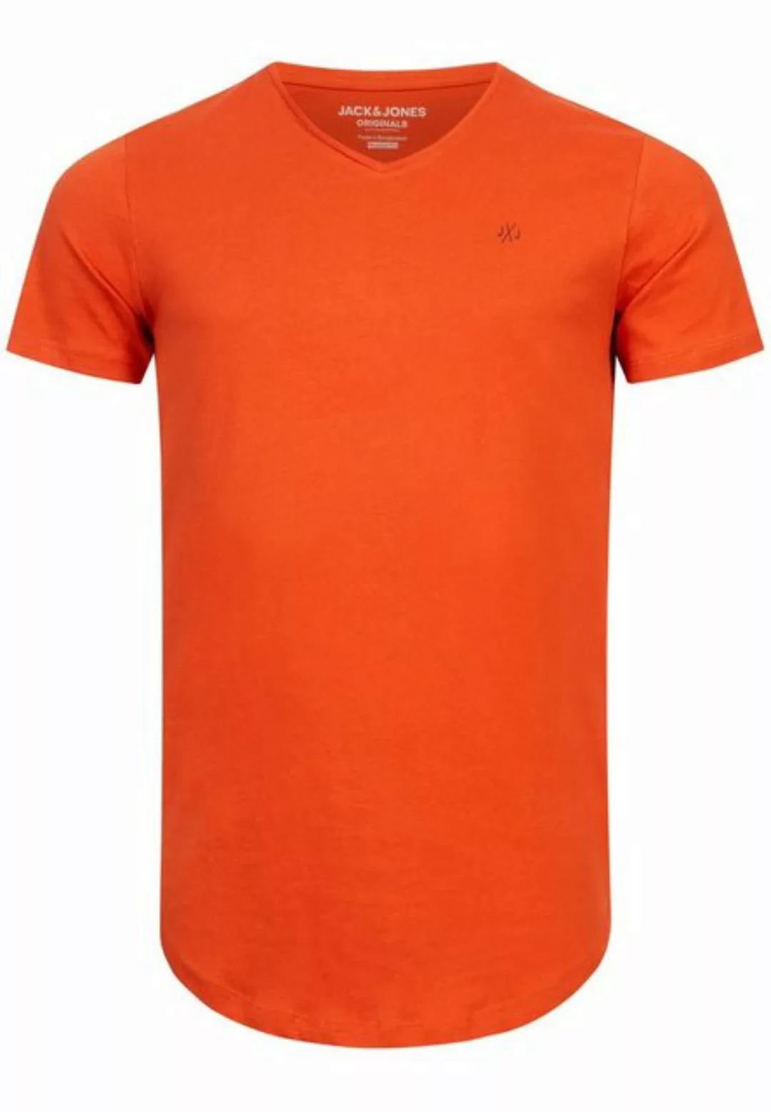 Jack & Jones T-Shirt NEWRAR TEE SS V-NECK Stretch Shirt aus Baumwolle mit K günstig online kaufen