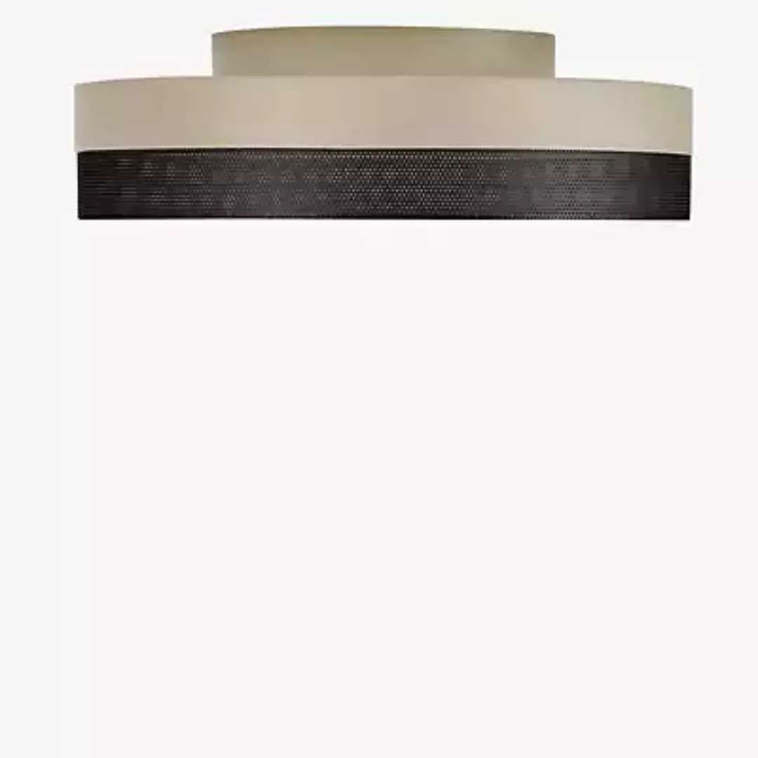 LED-Deckenleuchte Mesh, Ø 45 cm, sand/schwarz günstig online kaufen