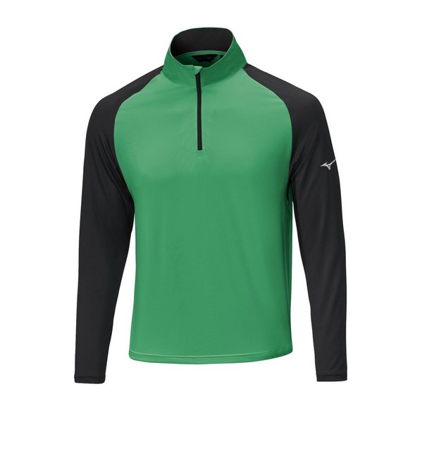 Mizuno Longsweatshirt Mizuno Golf Layer Breeze Quick Dry 1/4 Zip Grün/Schwa günstig online kaufen