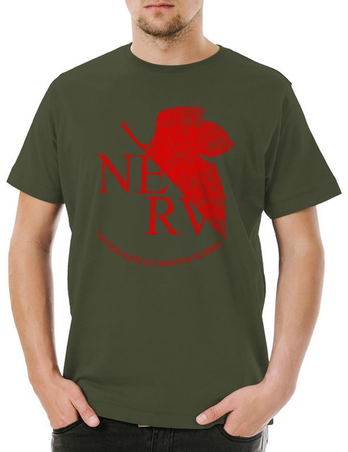 Urban Backwoods Print-Shirt Nerv Herren T-Shirt Gendo Gehirn Organisation S günstig online kaufen