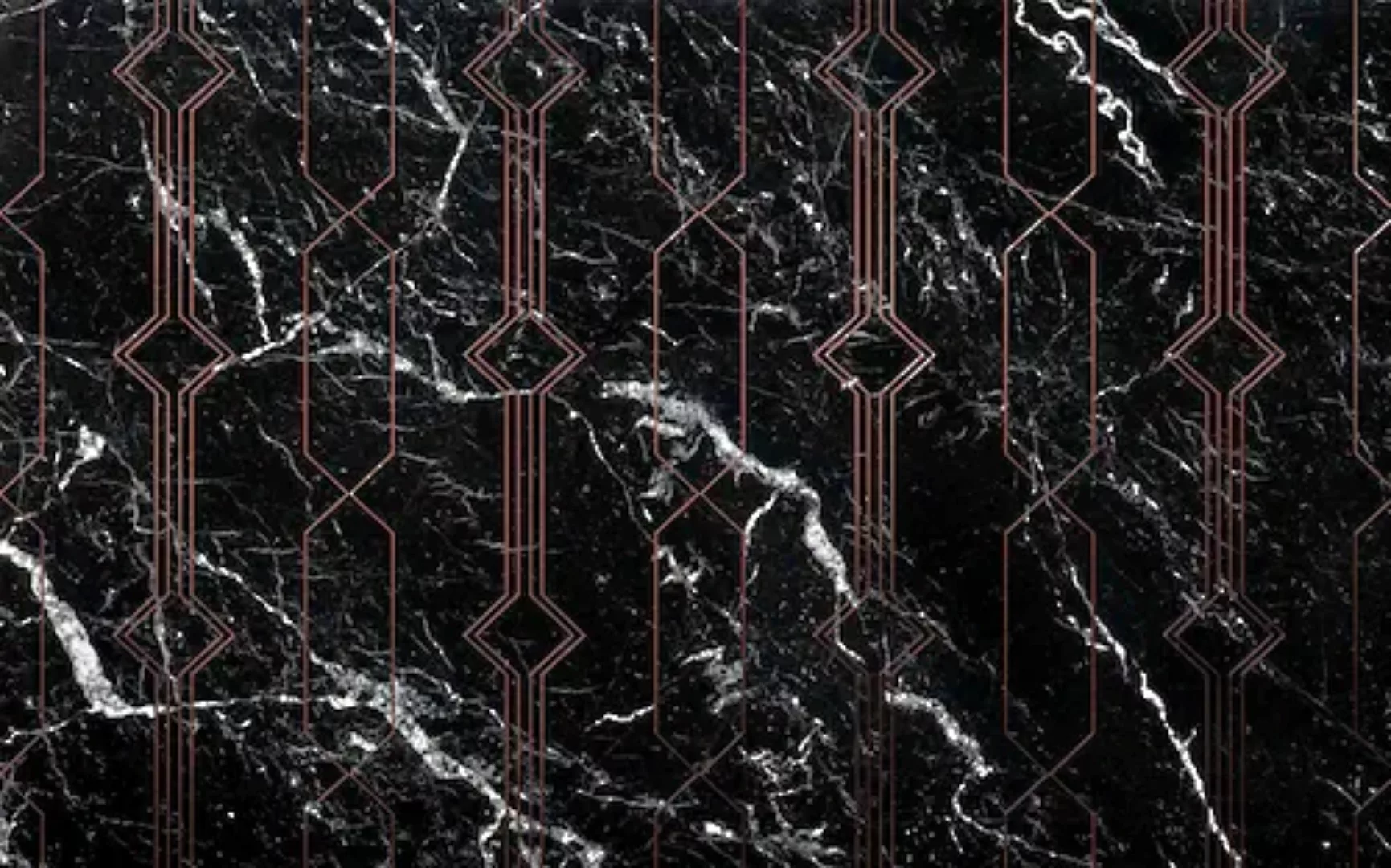 Komar Vliestapete »Marble Black« günstig online kaufen