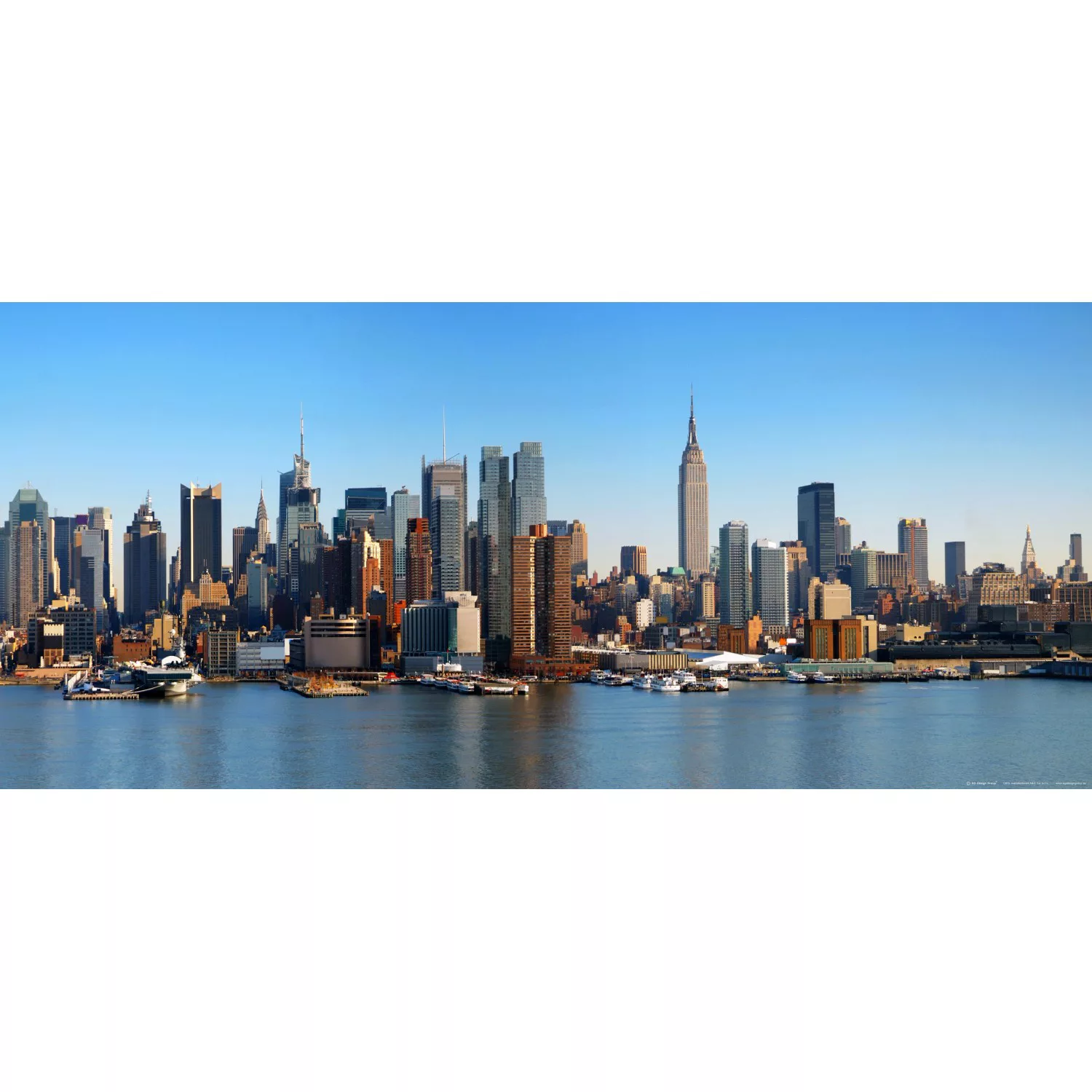 Sanders & Sanders Poster New York Blau 202 x 90 cm 600925 günstig online kaufen