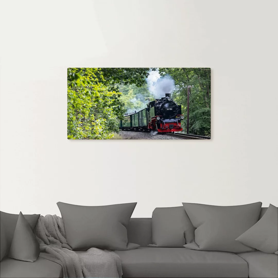 Artland Wandbild "Rügen Rasender Roland Panorama", Zugbilder, (1 St.), als günstig online kaufen