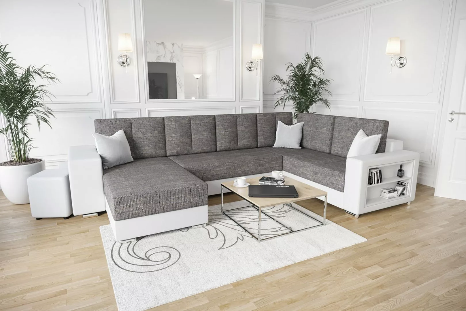 ALTDECOR Wohnlandschaft KRISI, Couch mit Schlaffunktion, Wohnzimmer - Eckso günstig online kaufen