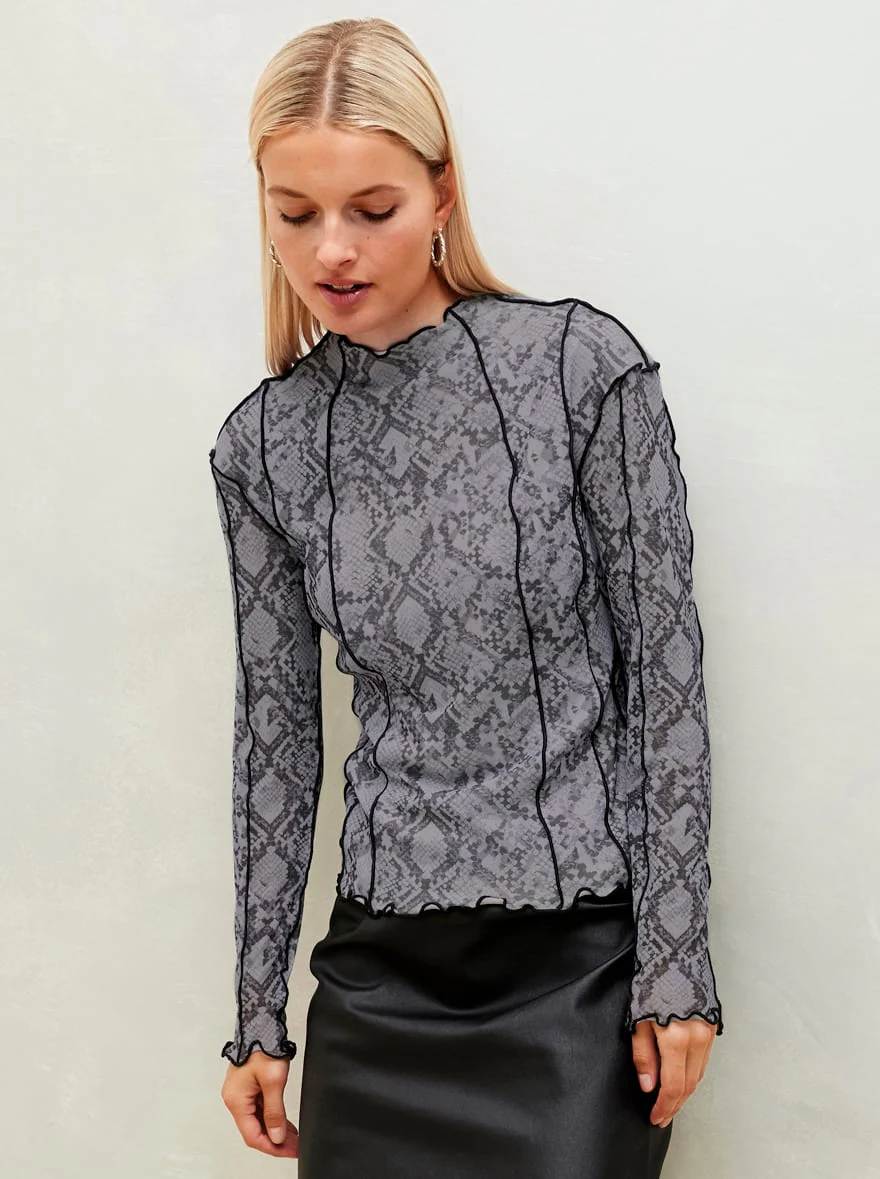 Inspirationen Langarmshirt "Mesh-Shirt", (1 tlg.) günstig online kaufen