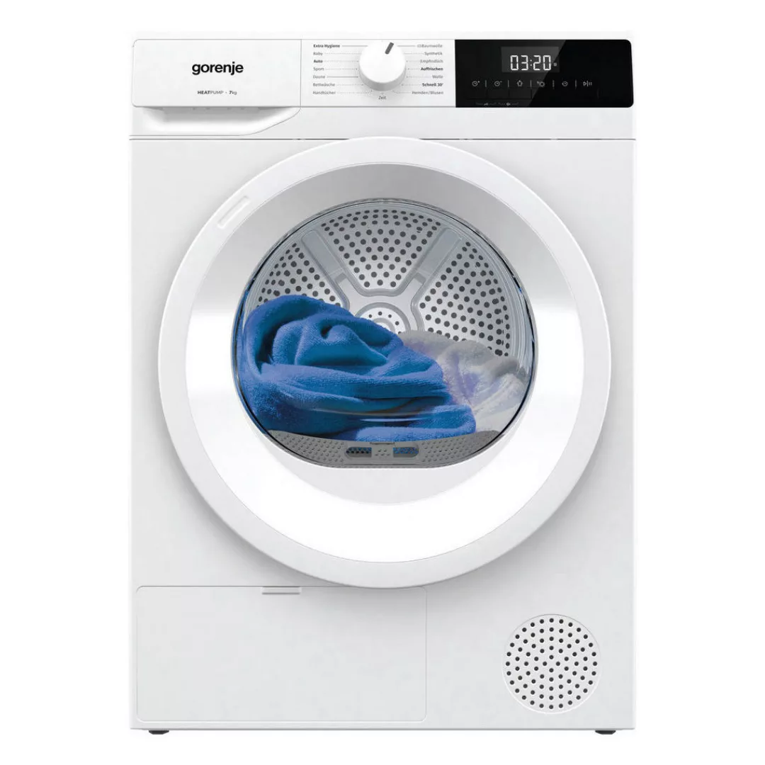 Gorenje Wärmepumpentrockner DHNE72 weiß B/H/T: ca. 60x85x55 cm ca. 7 kg günstig online kaufen