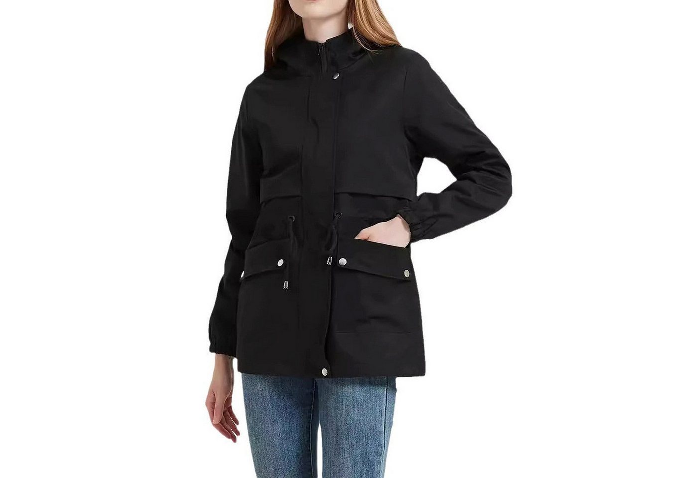 Nebelmeer Funktionsjacke Modischer, lässiger, lockerer Trenchcoat für Damen günstig online kaufen