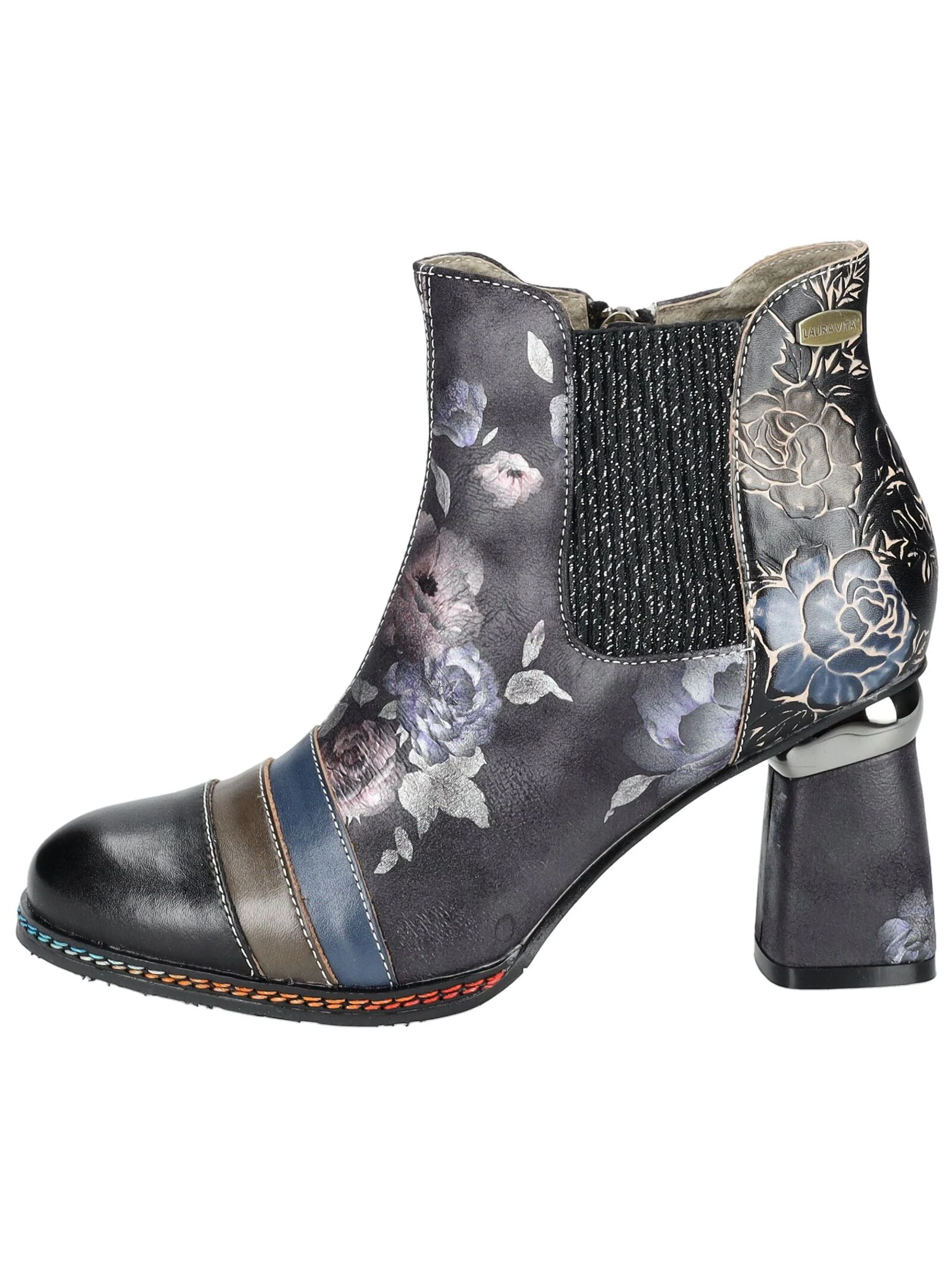 LAURA VITA High-Heel-Stiefelette "LAURA VITA Stiefelette Leder/Textil" günstig online kaufen