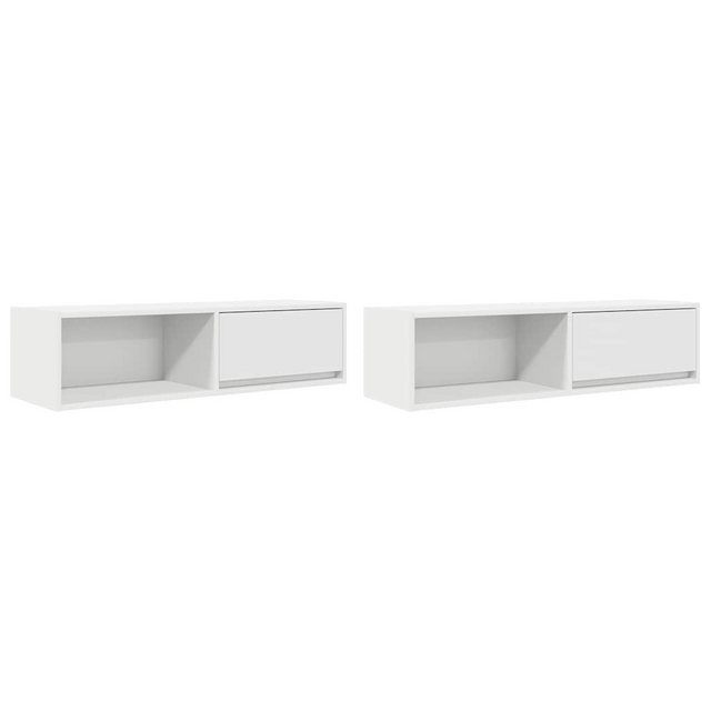 vidaXL TV-Schrank TV-Schränke 2 Stk. Weiß 100x31x25,5 cm Holzwerkstoff (2-S günstig online kaufen