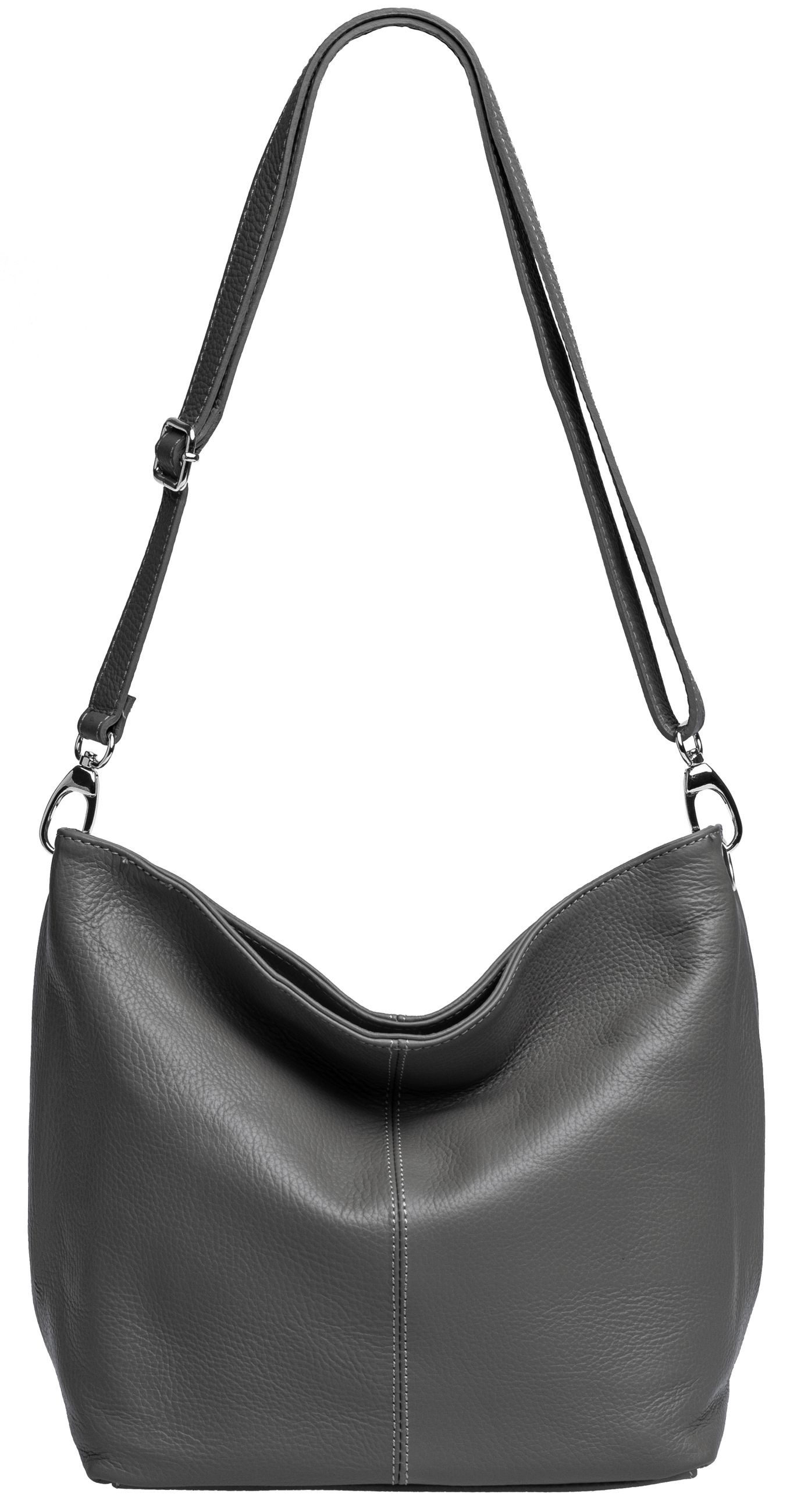 Caspar Schultertasche Klassische Damen Leder Handtasche günstig online kaufen