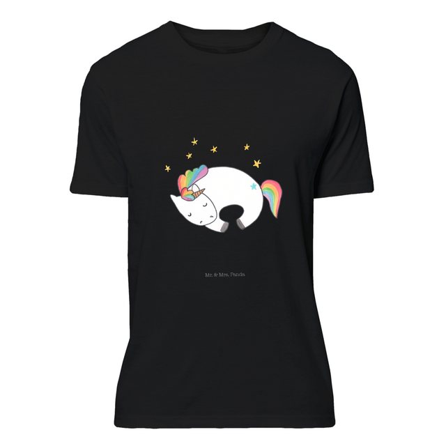 Mr. & Mrs. Panda T-Shirt Einhorn Nacht - Schwarz - Geschenk, Lustiges T-Shi günstig online kaufen