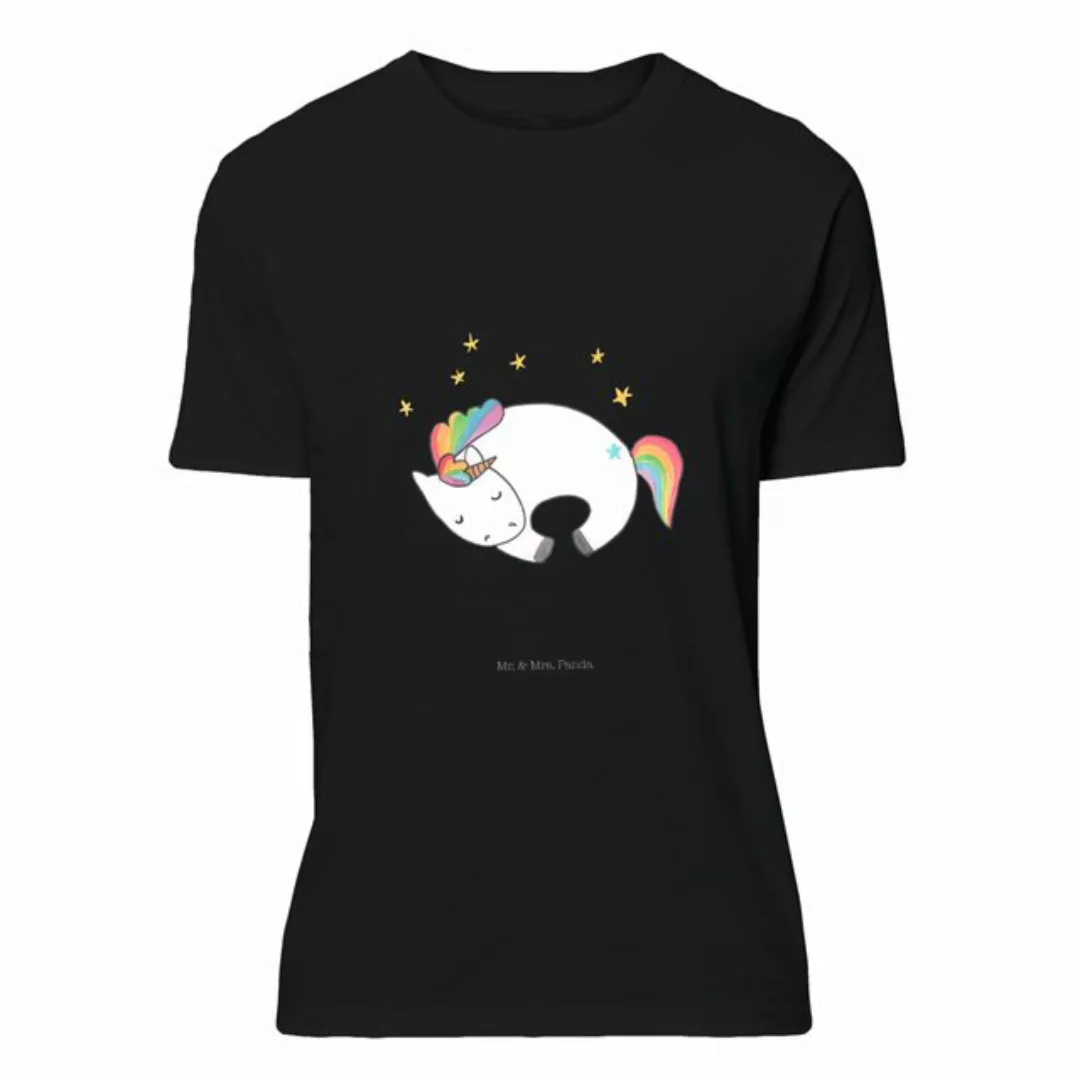 Mr. & Mrs. Panda T-Shirt Einhorn Nacht - Schwarz - Geschenk, Lustiges T-Shi günstig online kaufen