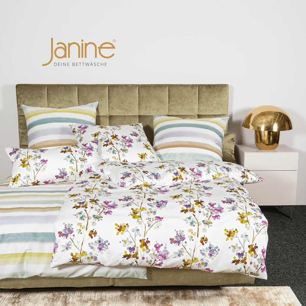 Janine Bettwäsche »moments98112 05 155x200,80x80«, mit Reißverschluss günstig online kaufen