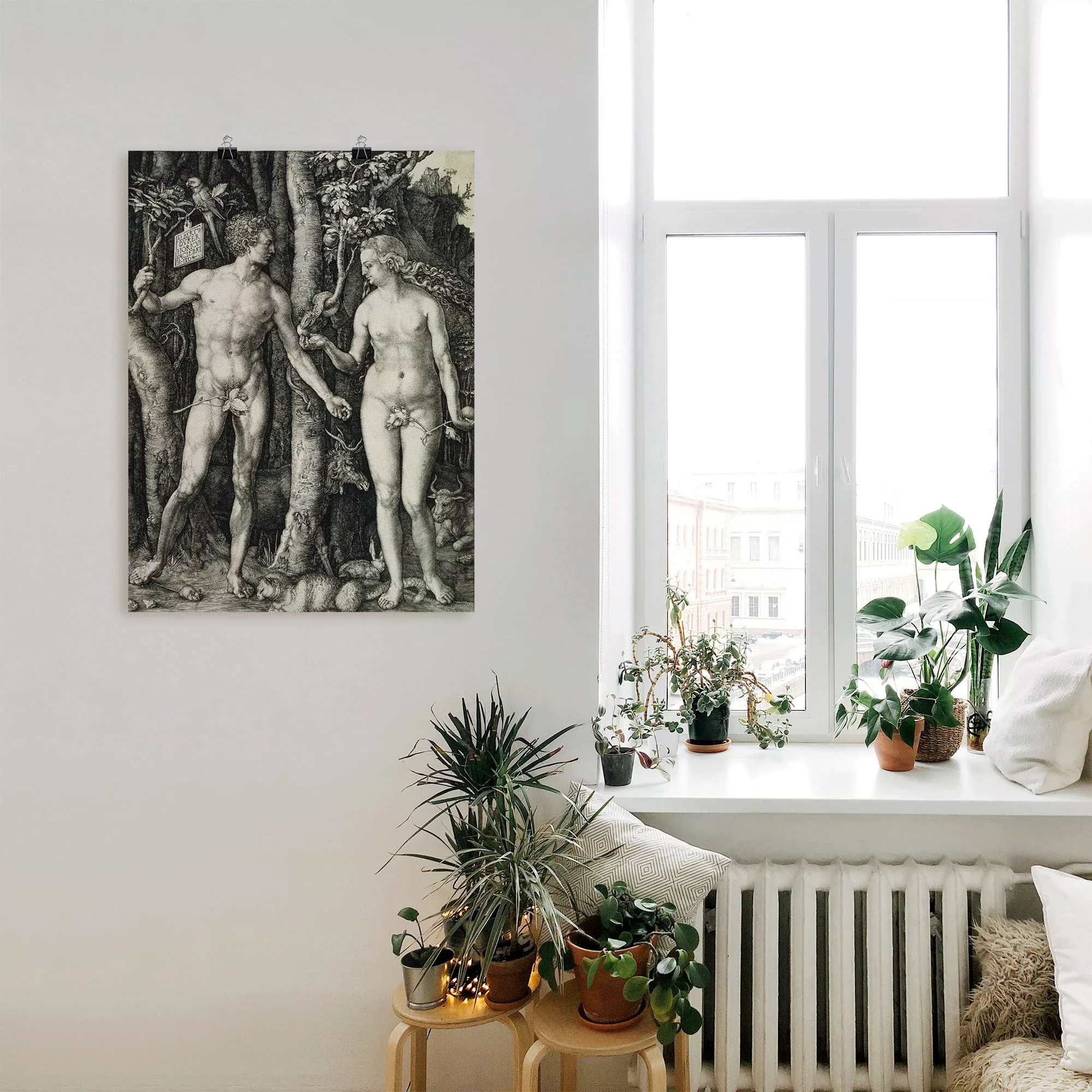 Artland Wandbild "Adam und Eva. 1504", Religion, (1 St.) günstig online kaufen