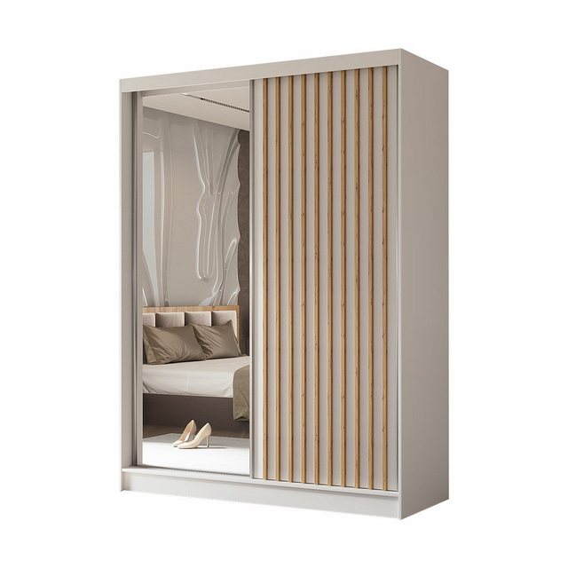 Compleo Schwebetürenschrank mit gerifflete Front VENTURA, Breite: 160 cm, M günstig online kaufen