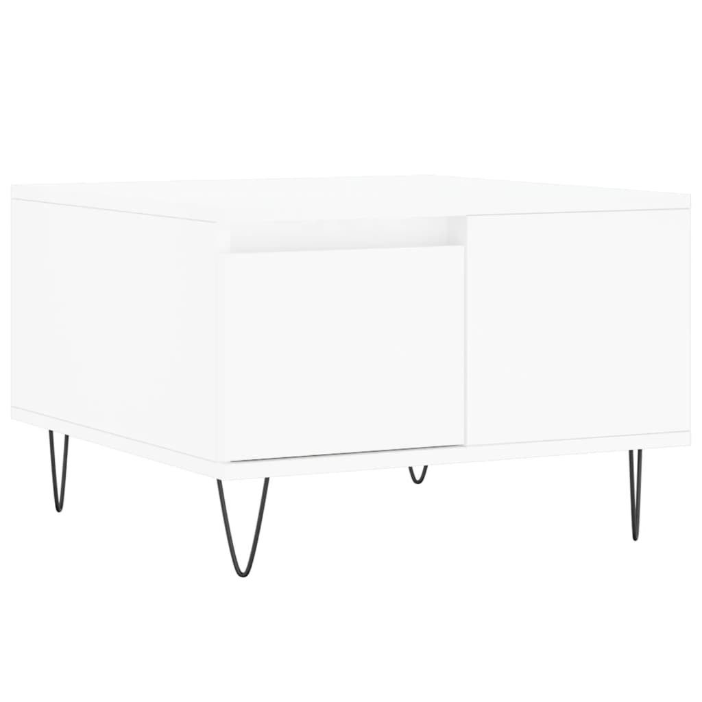 vidaXL Couchtisch Couchtisch Weiß 55x55x36,5 cm günstig online kaufen