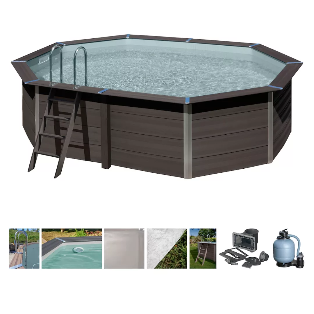 Gre Ovalpool "Avantgarde", (Set), 7-tlg., Composite Pool, BxLxH: 386x524x12 günstig online kaufen