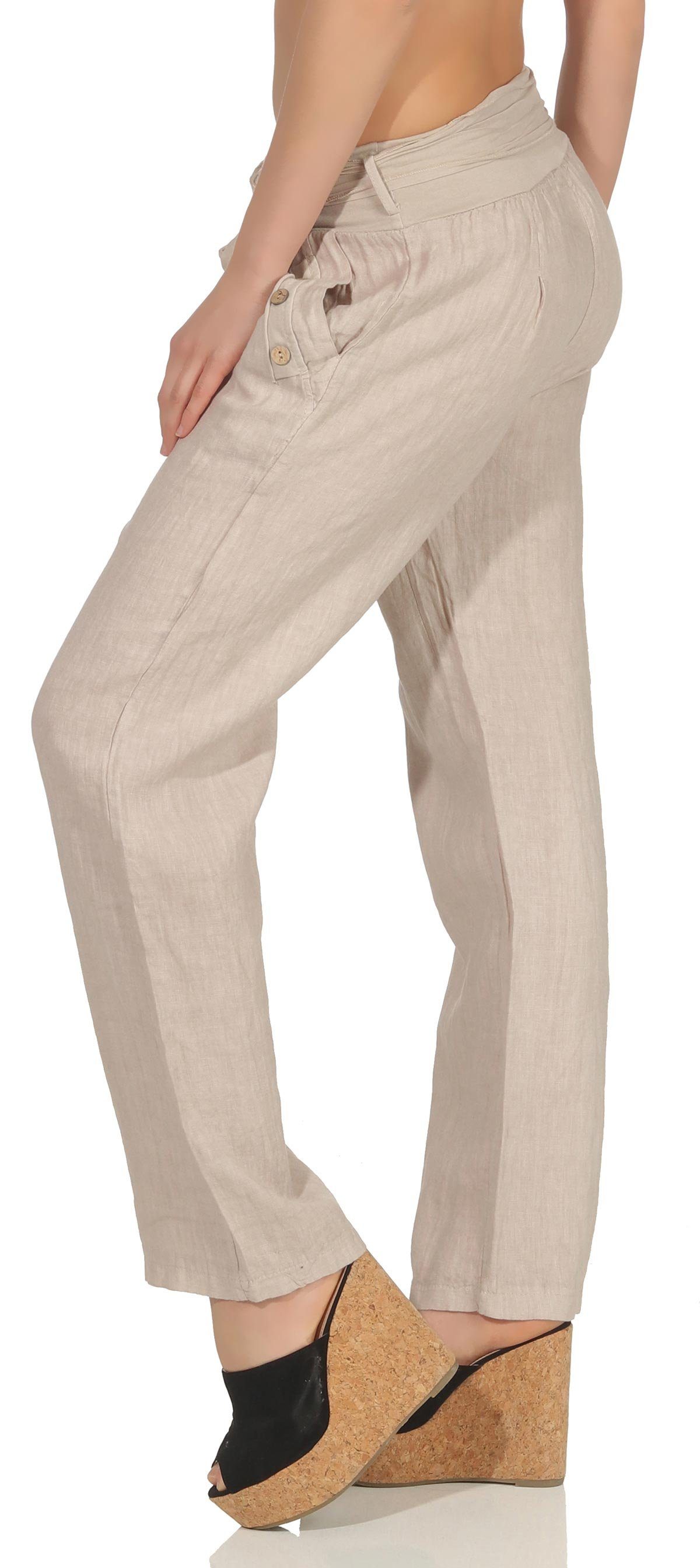 malito more than fashion Leinenhose 8174 günstig online kaufen