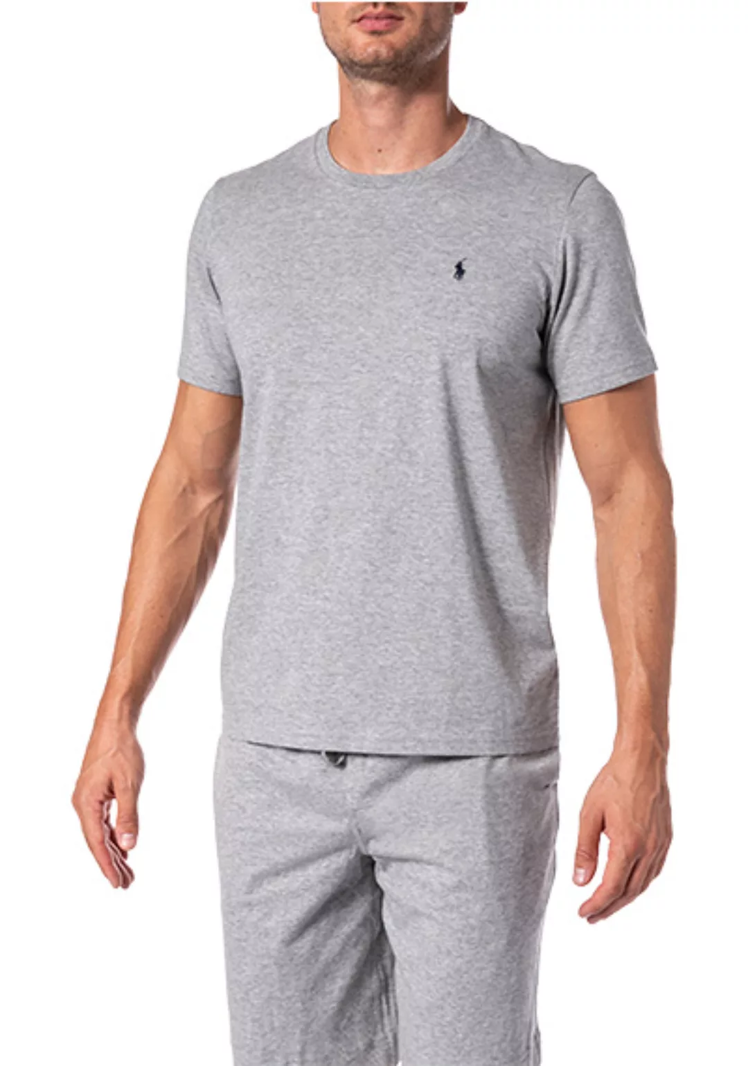 Polo Ralph Lauren – Lounge-T-Shirt mit Logo in Grau günstig online kaufen