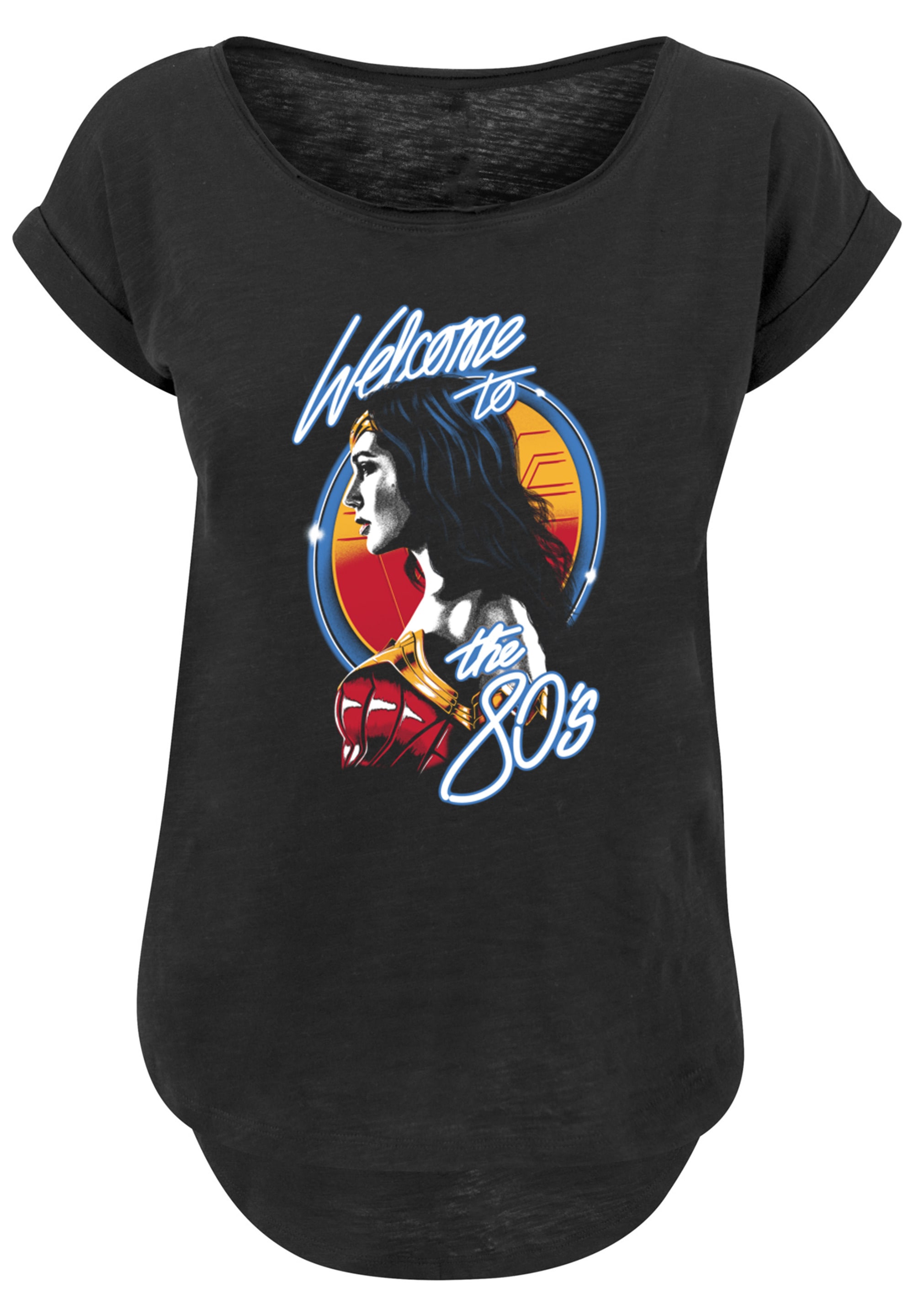 F4NT4STIC T-Shirt "DC Comics Wonder Welcome To The 80s", Damen,Premium Merc günstig online kaufen