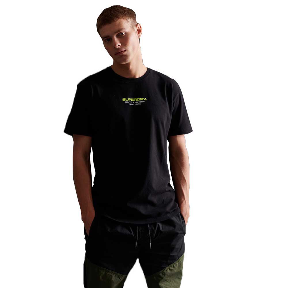 Superdry City Code Kurzarm T-shirt L Jet Black günstig online kaufen