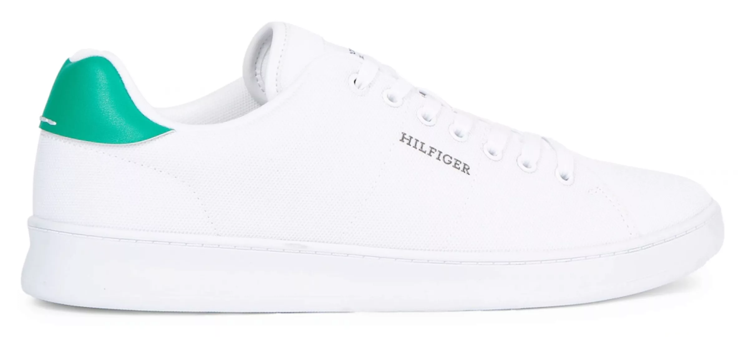 Tommy Hilfiger Sneaker "COURT CUPSOLE PIQUE TEXTILE", Freizeitschuh, Halbsc günstig online kaufen