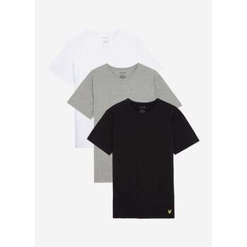 Lyle & Scott  T-Shirts & Poloshirts Basic 3 pack t-shirt - jet black mid gr günstig online kaufen