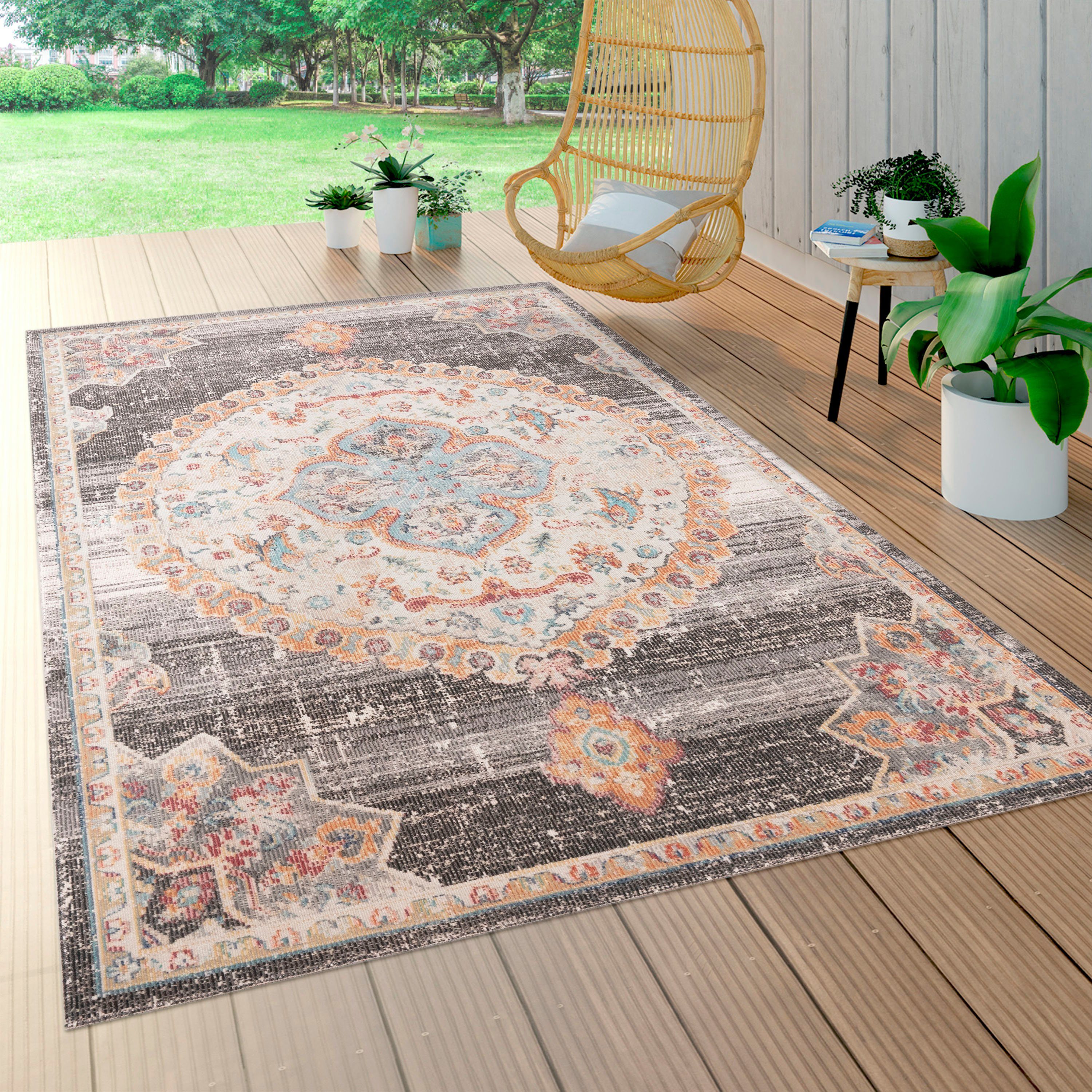 Paco Home Teppich »Torres 279«, rechteckig, 8 mm Höhe, Kurzflor, moderne Or günstig online kaufen