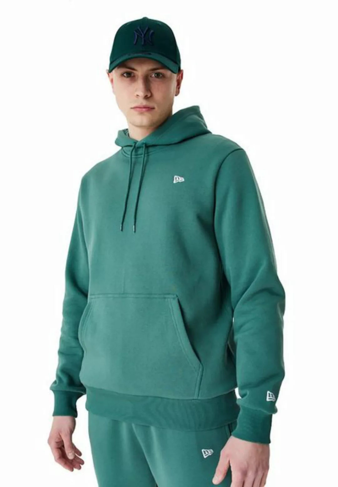 New Era Hoodie New Era Herren Sweater NE ESSENTIALS FLAG Grün günstig online kaufen