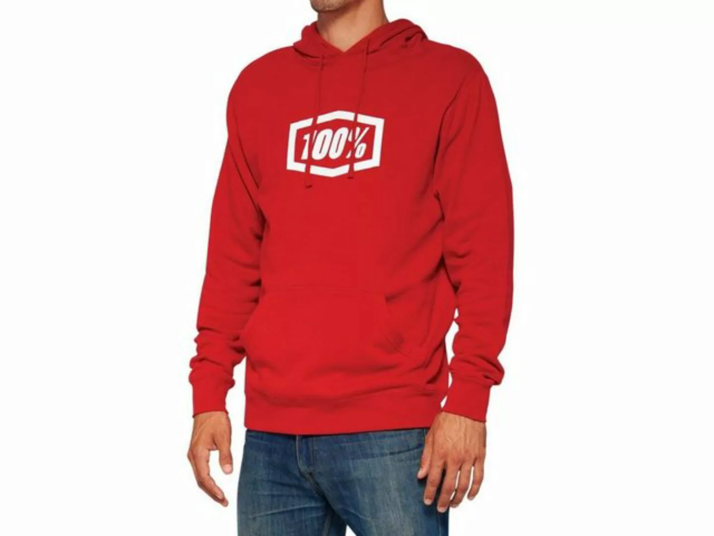 100% Kapuzenpullover Hoodies 100% Icon Pullover Hoody - deep red S (1-tlg) günstig online kaufen