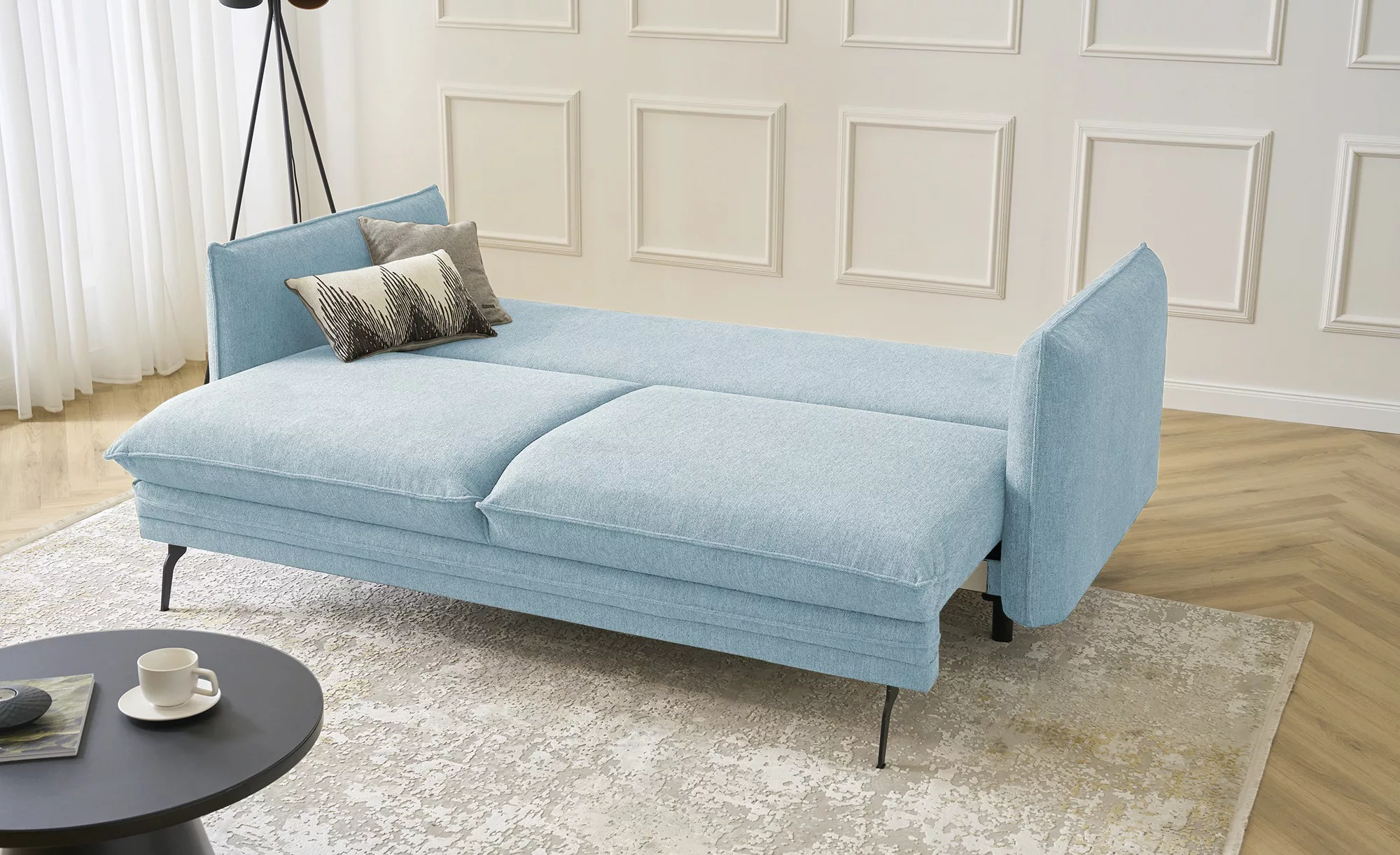 smart Sofa  Aki ¦ blau ¦ Maße (cm): B: 255 H: 78 T: 102.0 Polstermöbel > So günstig online kaufen