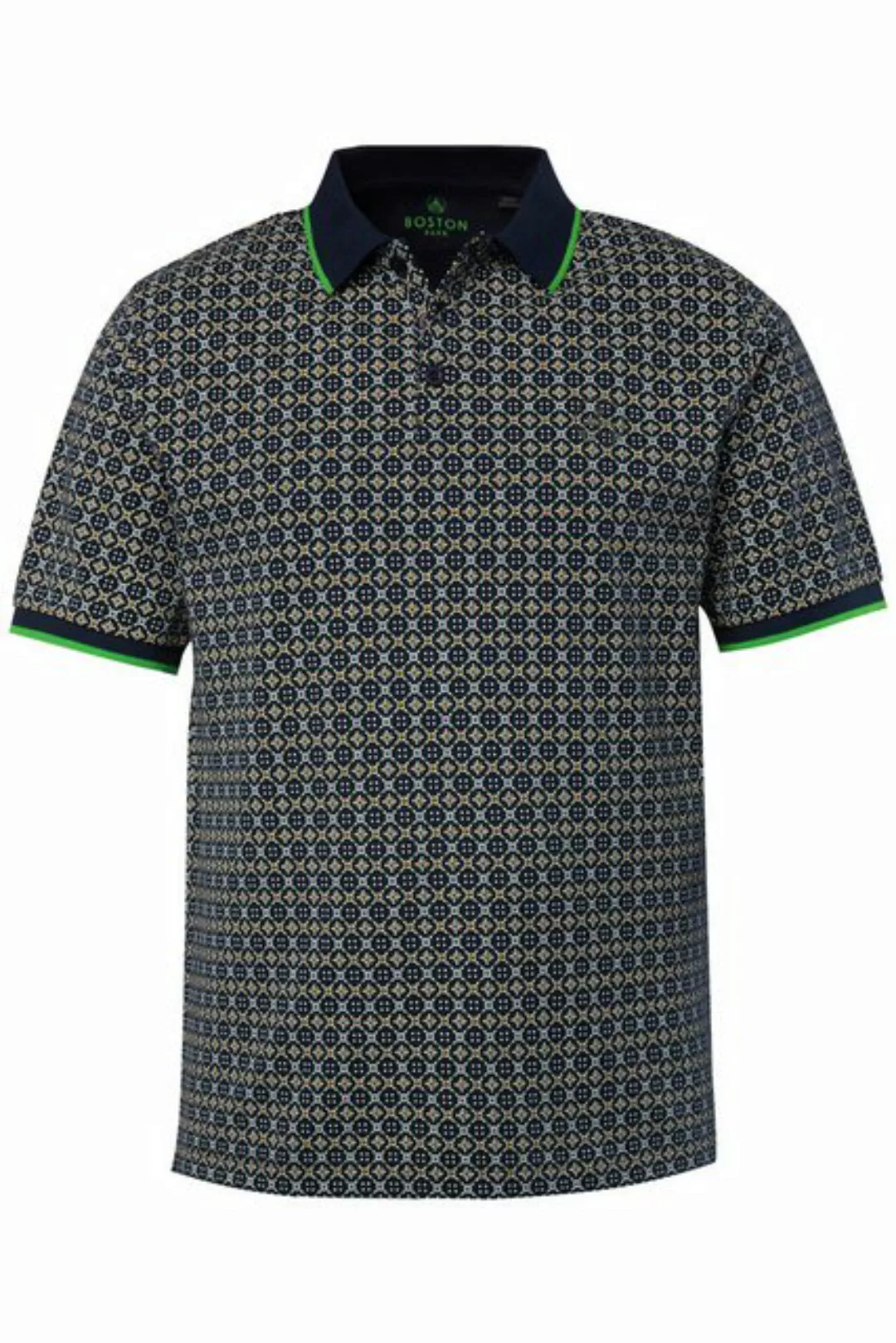 Boston Park Poloshirt Boston Park Poloshirt Halbarm Allover-Muster günstig online kaufen